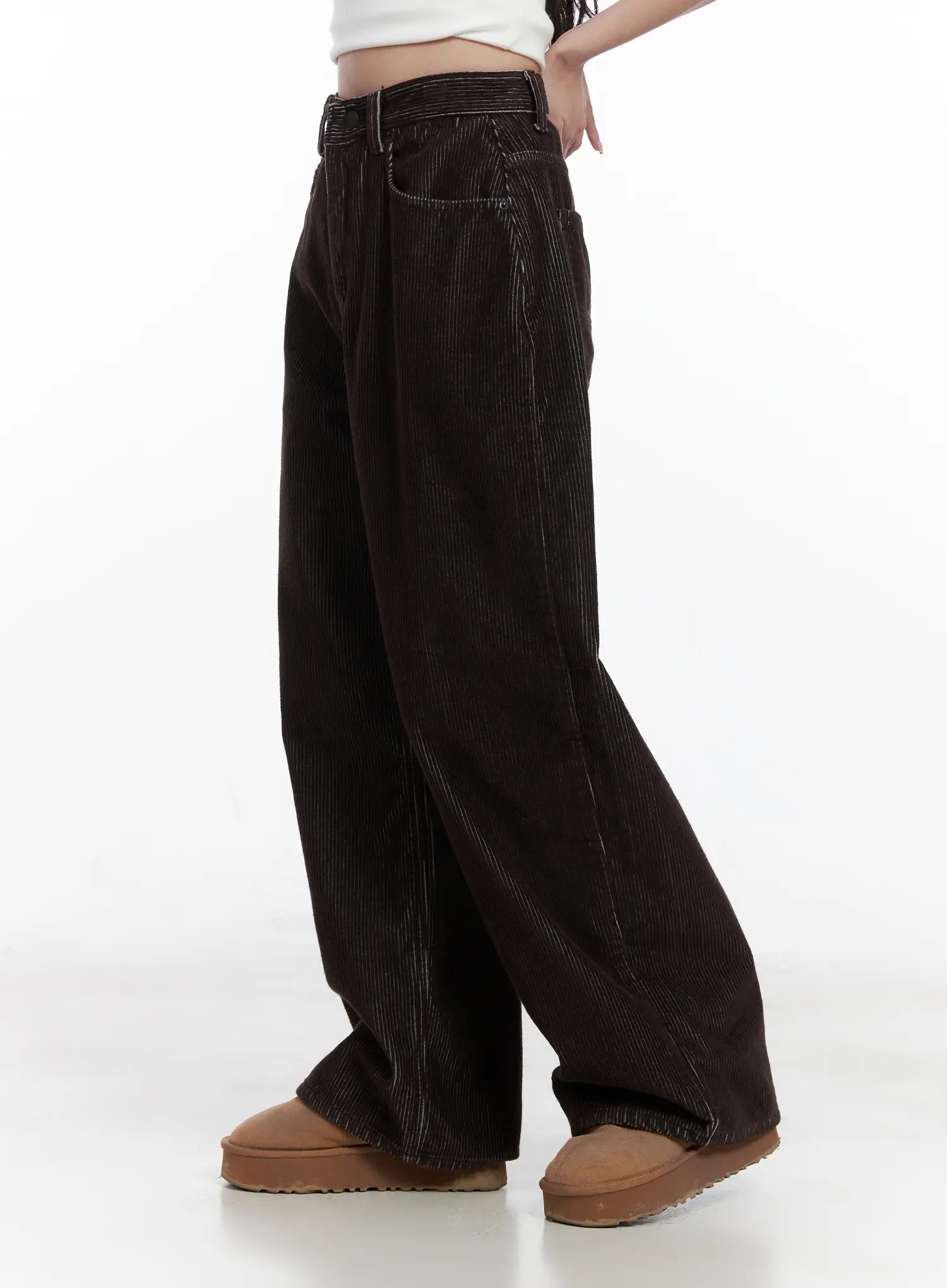 Cozy Corduroy Wide-Leg Pants CN526 - Image 5