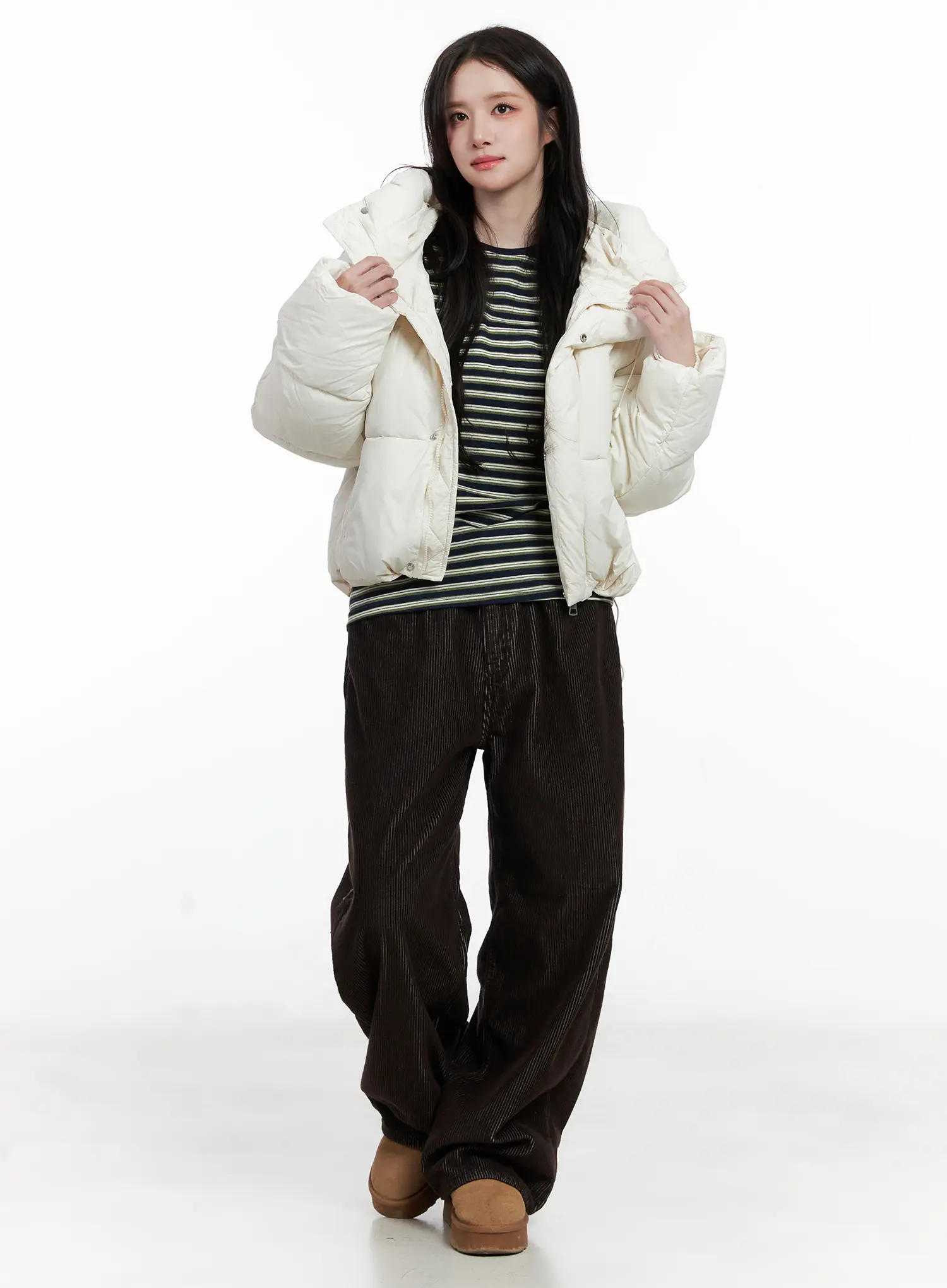 Cozy Corduroy Wide-Leg Pants CN526 - Image 7