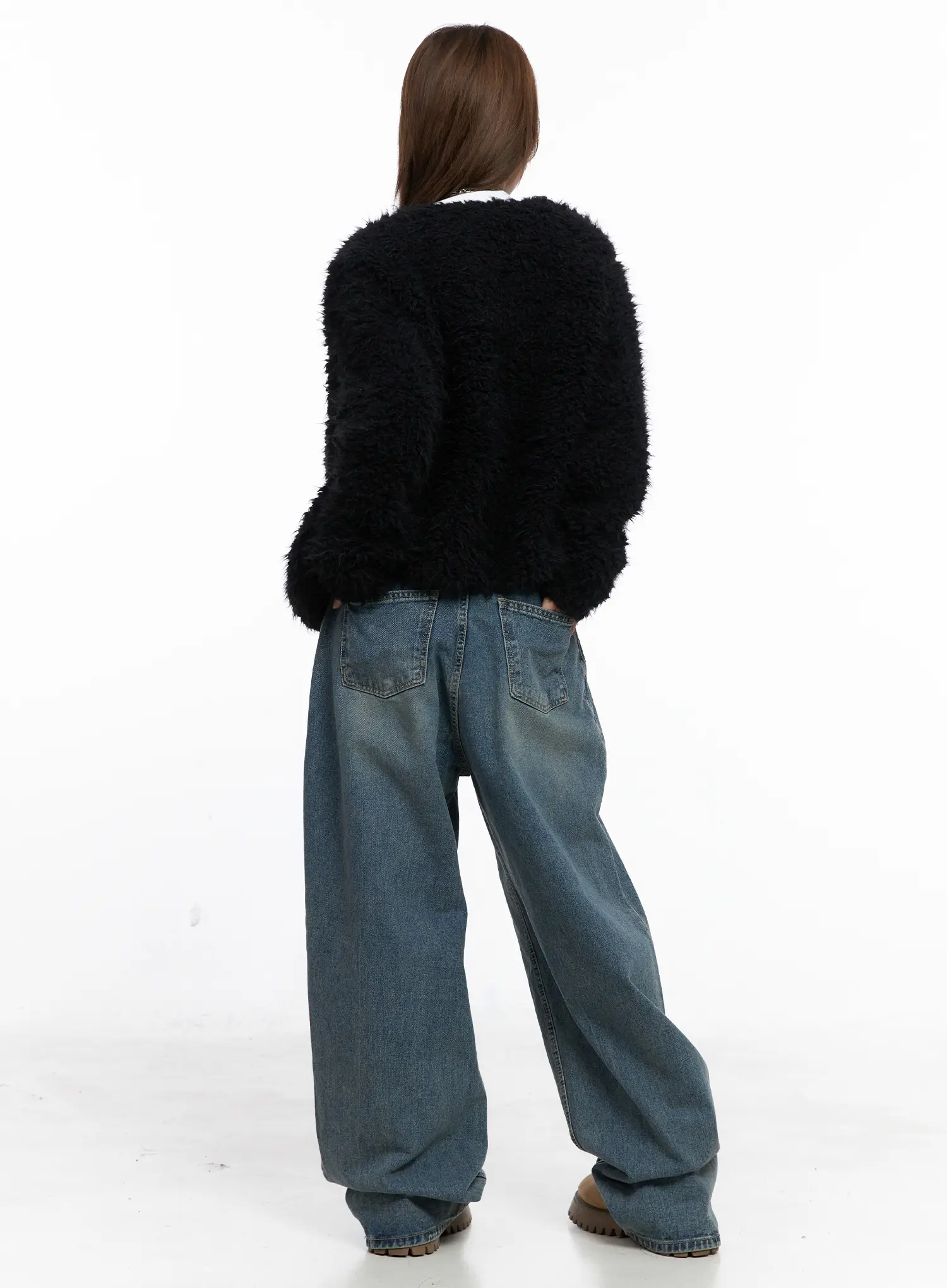 Cozy Faux Fur Cardigan CS524 - Image 9