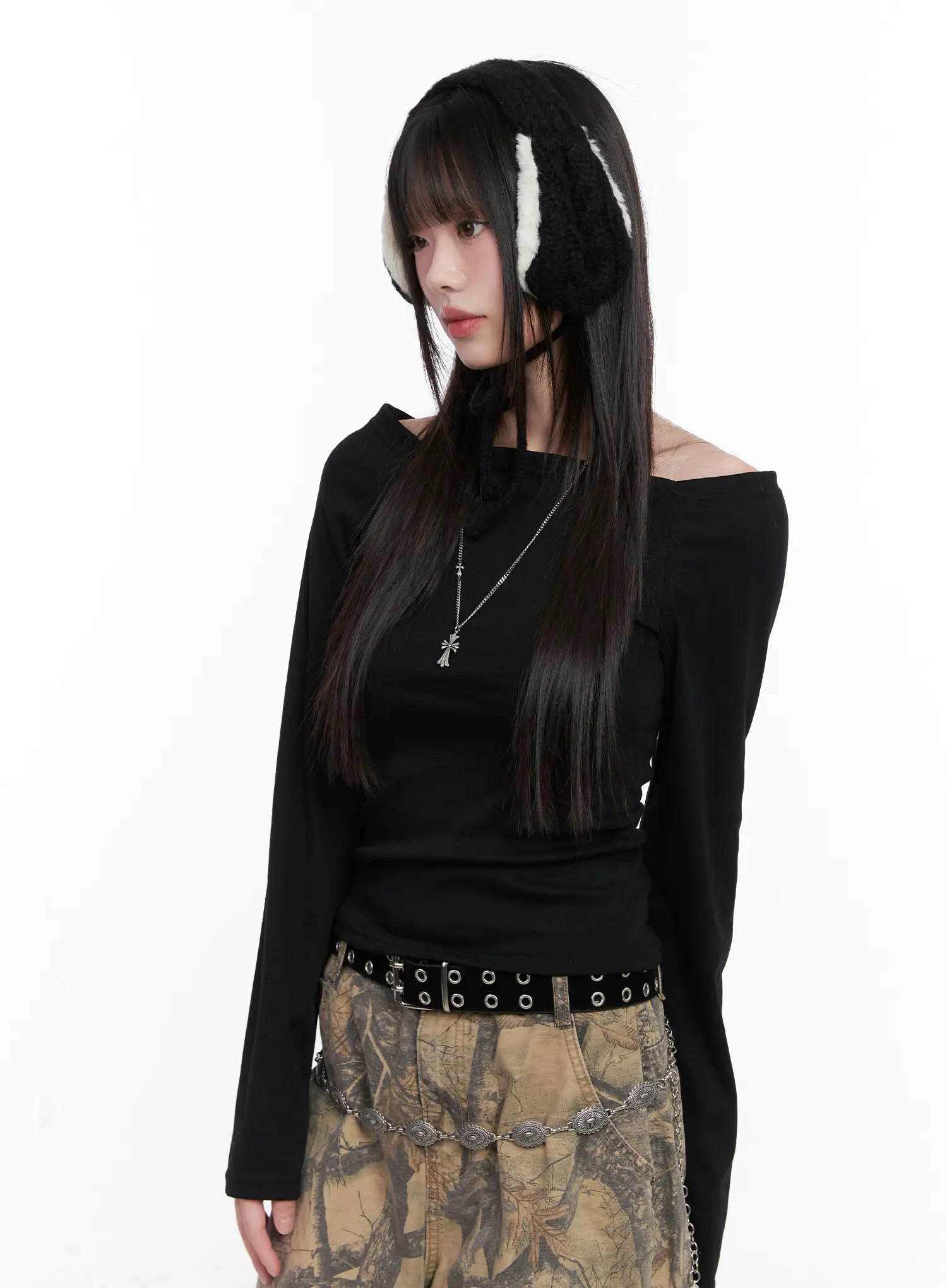 Cozy Faux Fur Ear Muffs CN510 - Image 2
