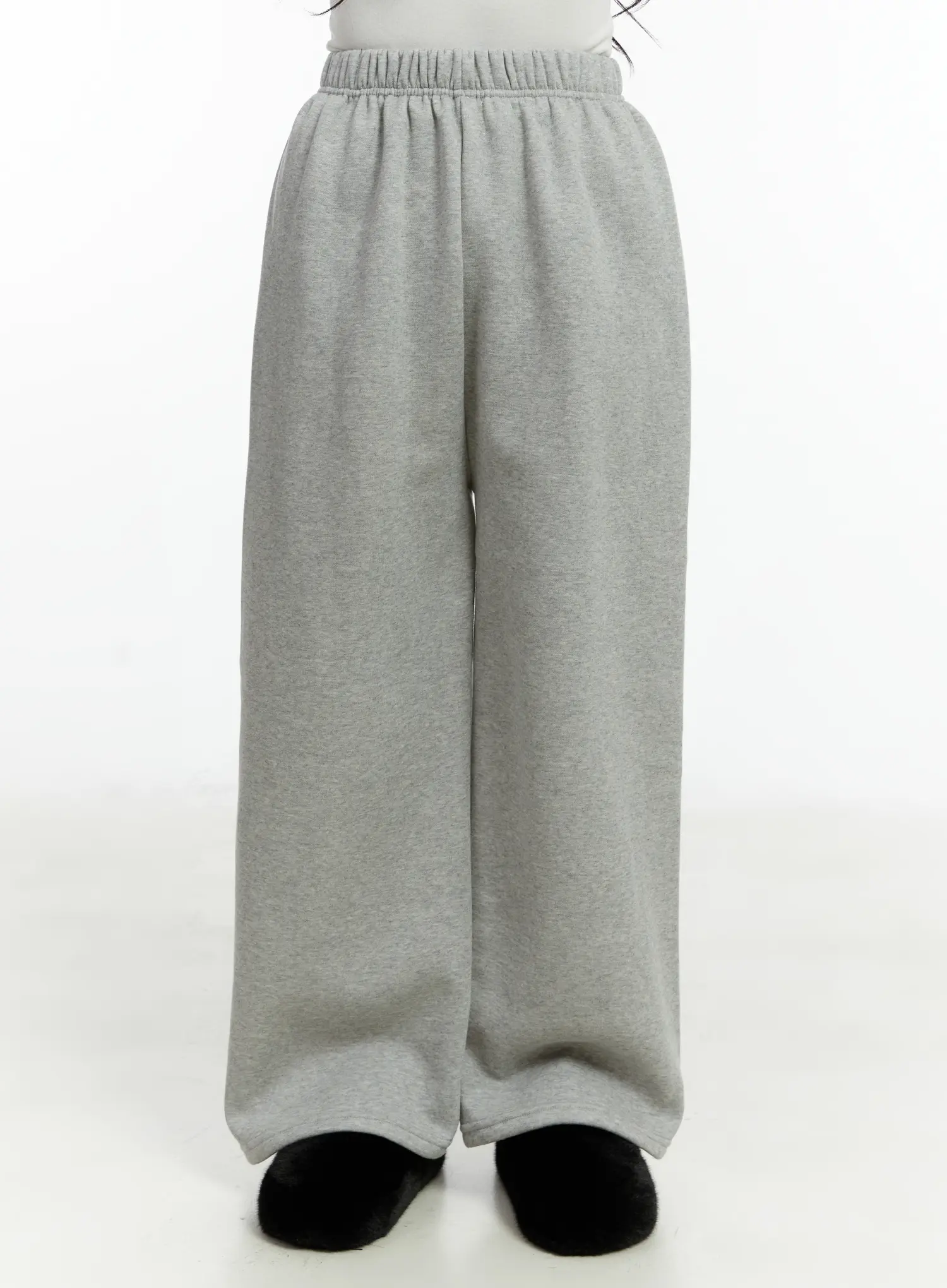 Cozy Fleece-Lined Wide-Leg Sweatpants CD514 - Image 2