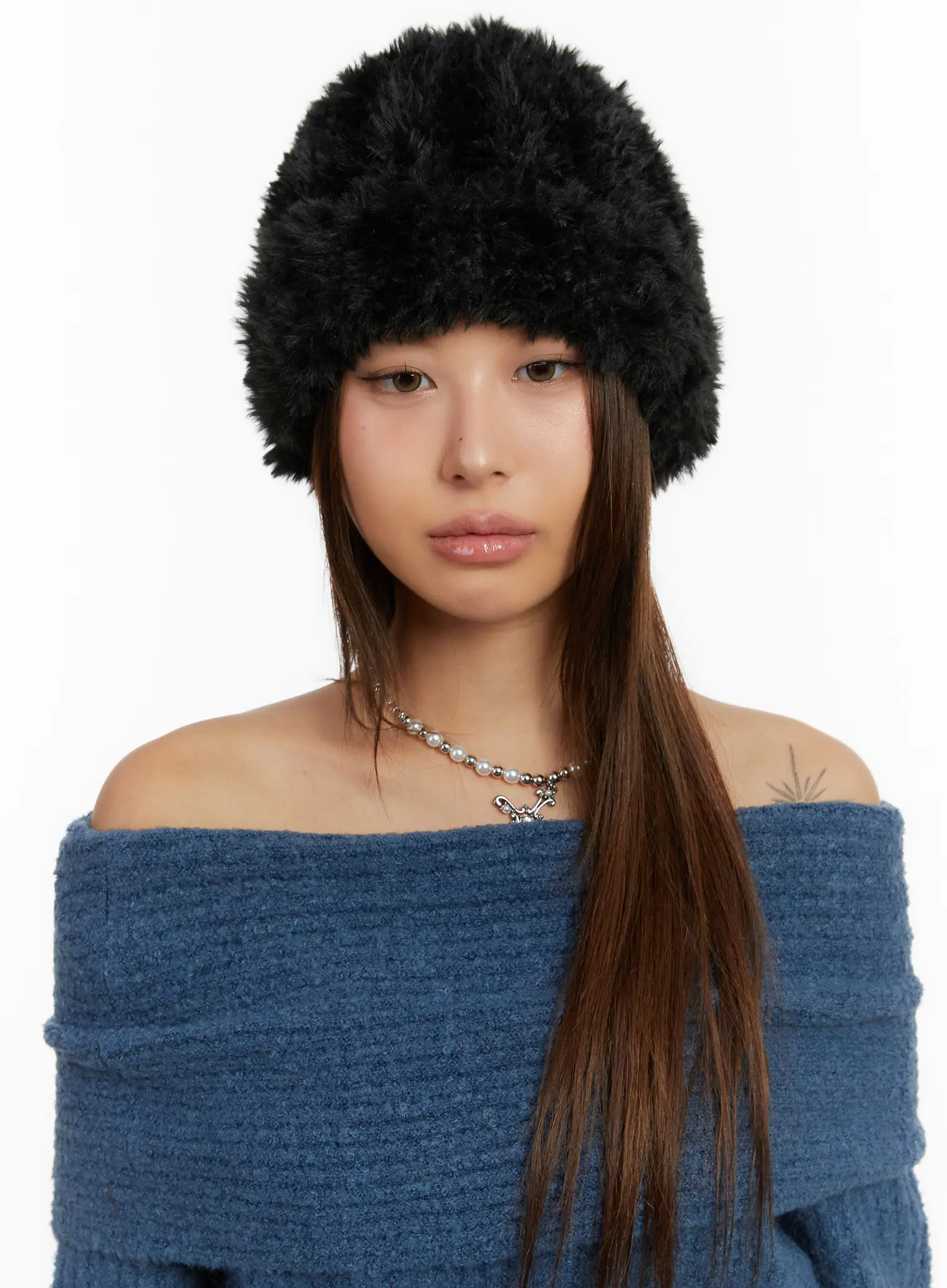 Cozy Fluffy Folded Beanie CD517 - Image 5