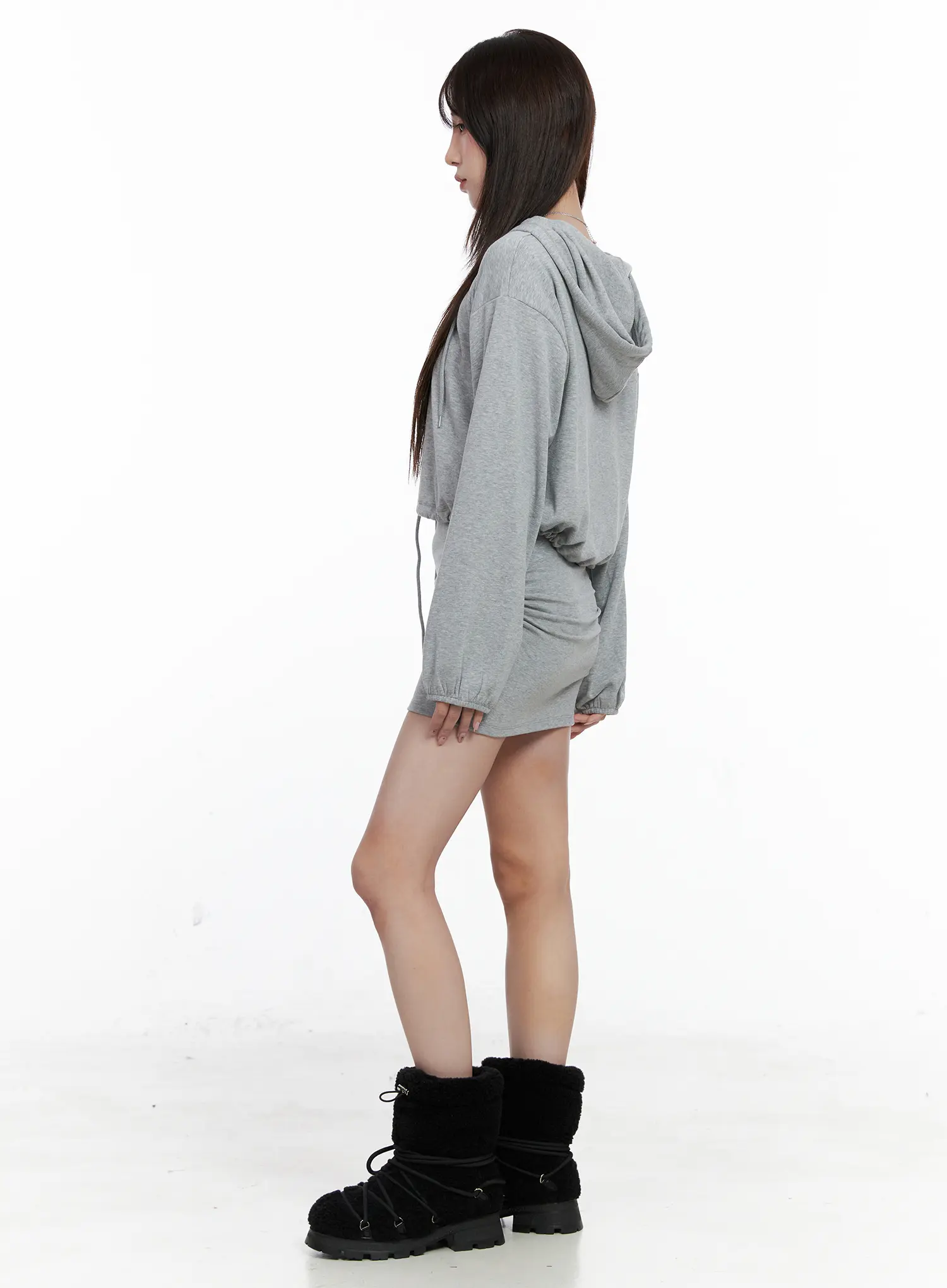 Cozy Hoodie and Skirt Co-ord CO521 - Image 3