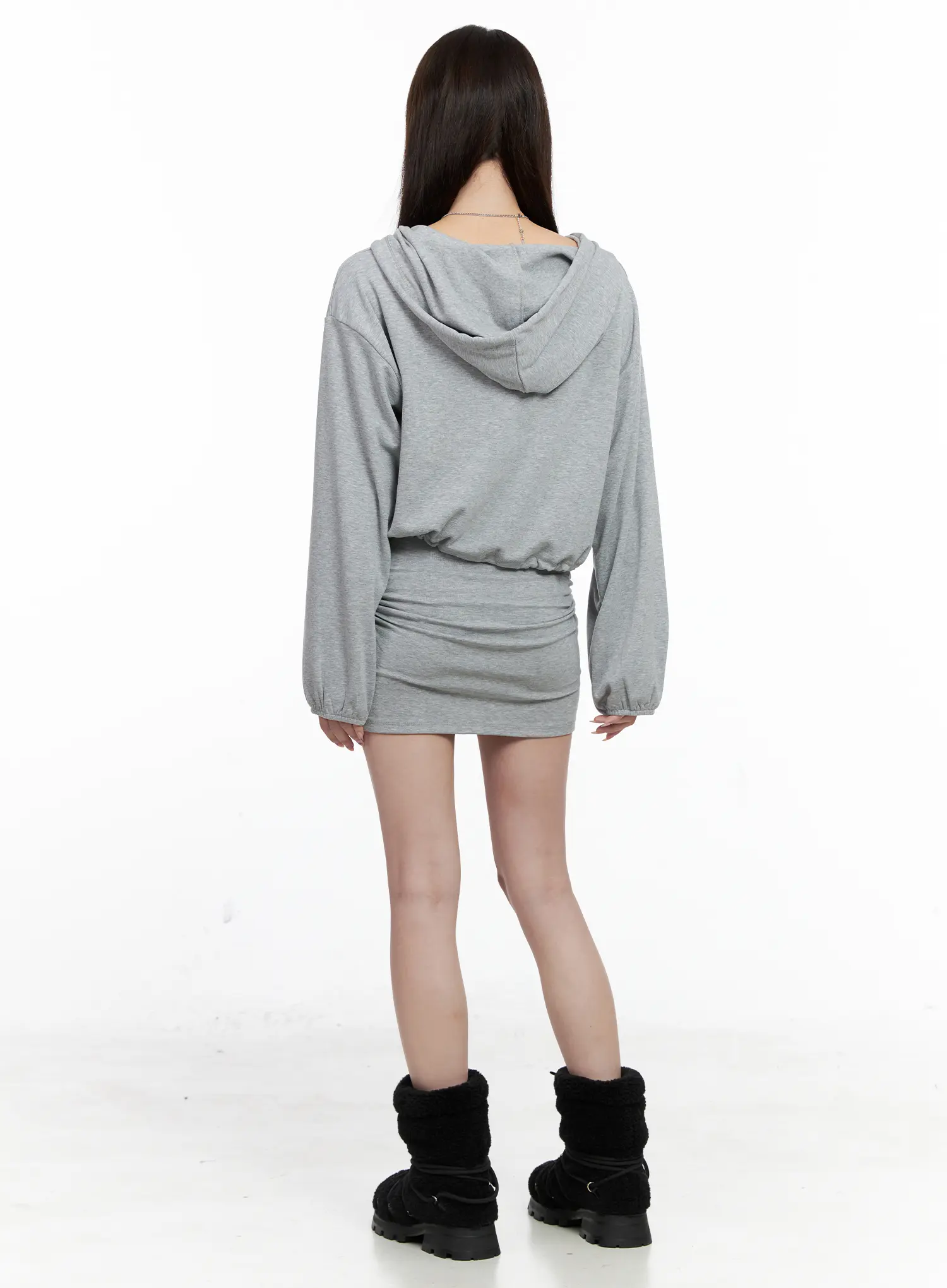 Cozy Hoodie and Skirt Co-ord CO521 - Image 4