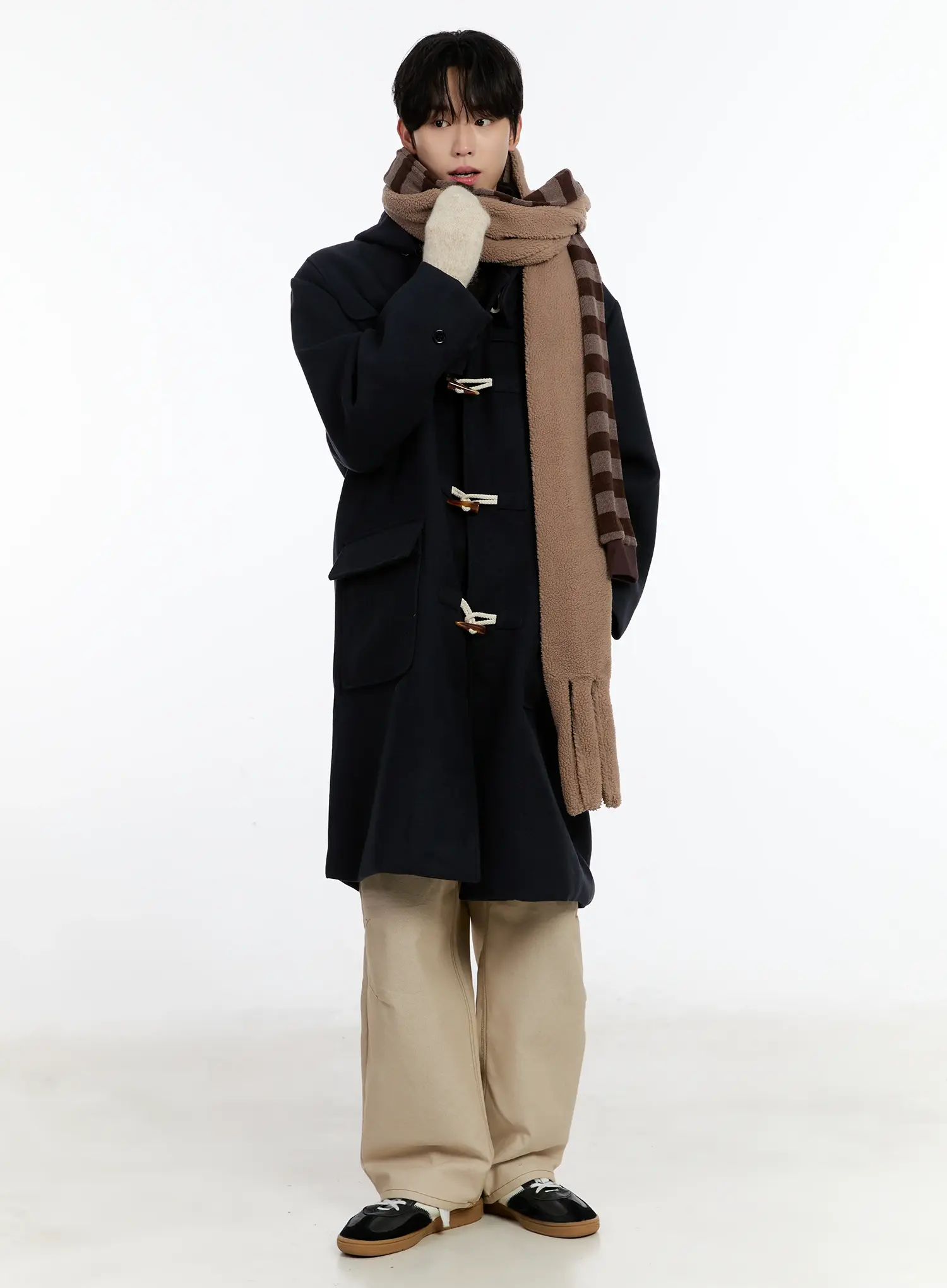 Cozy Knit Striped Scarf ID502 - Image 6