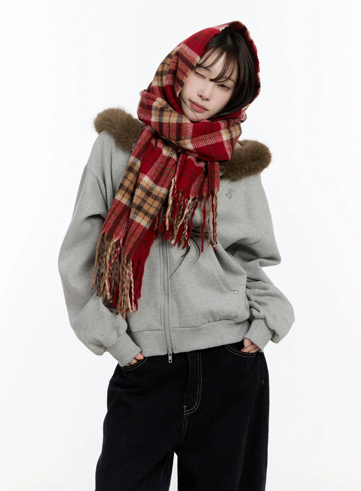 Cozy Oversized Faux Fur Hoodie CN524 - Image 4