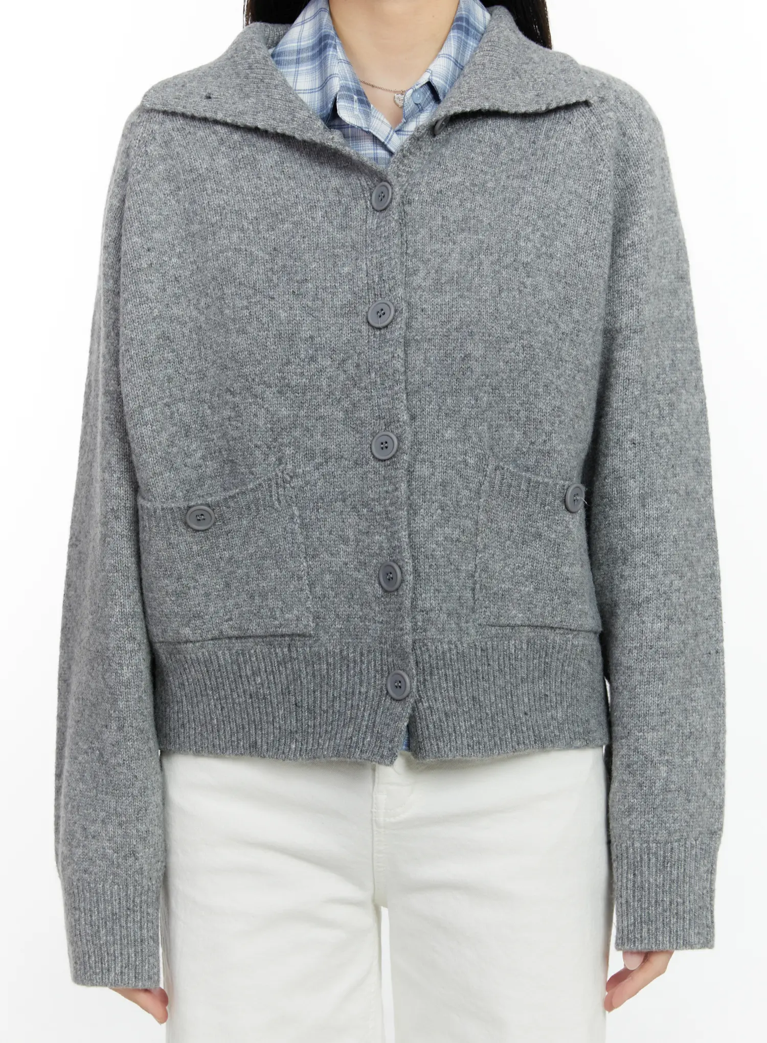 Cozy Two-Way Pocket Cardigan F502 - Image 6