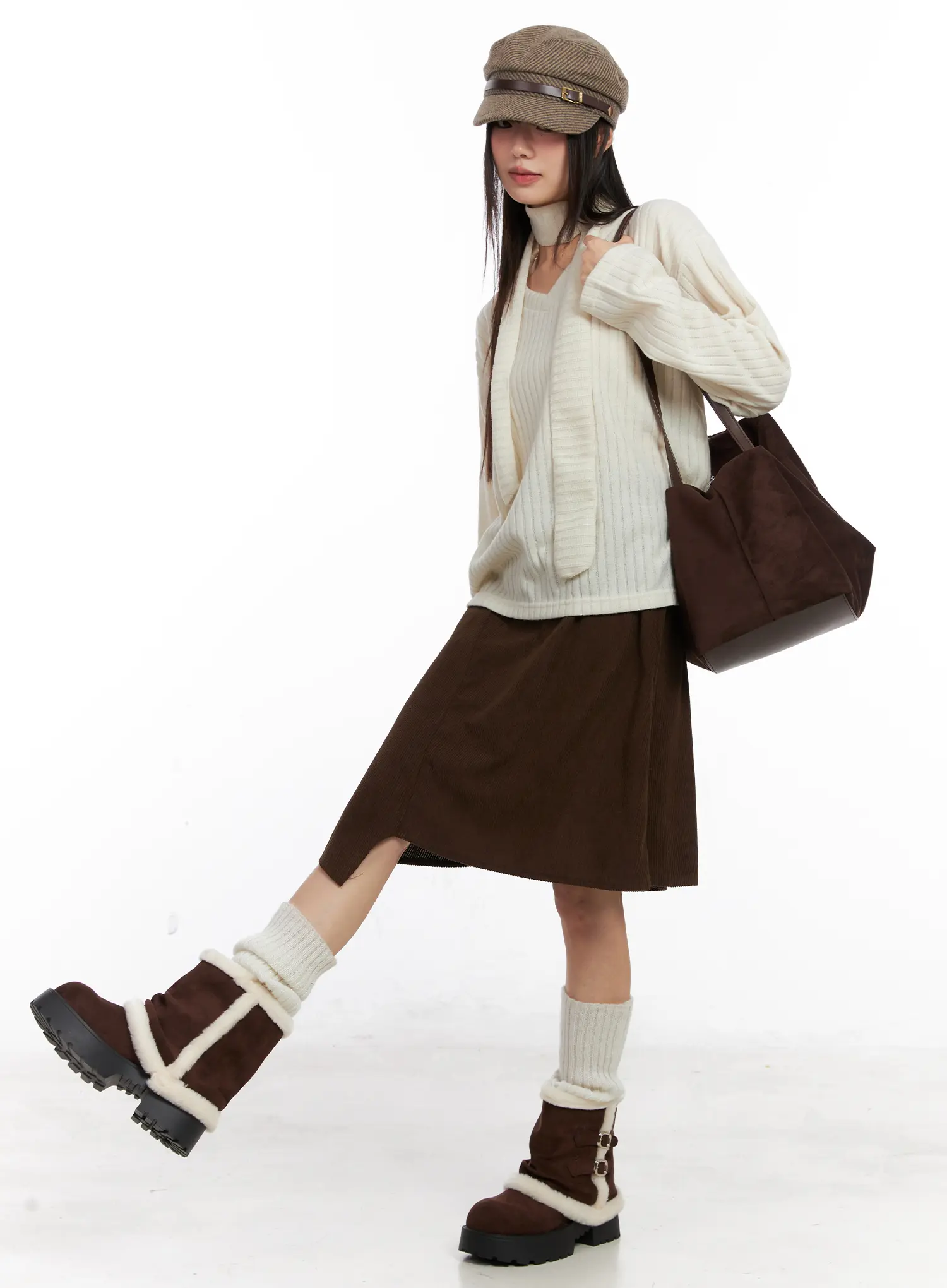 Cozy V-Neck Sweater Set CN521 - Image 7