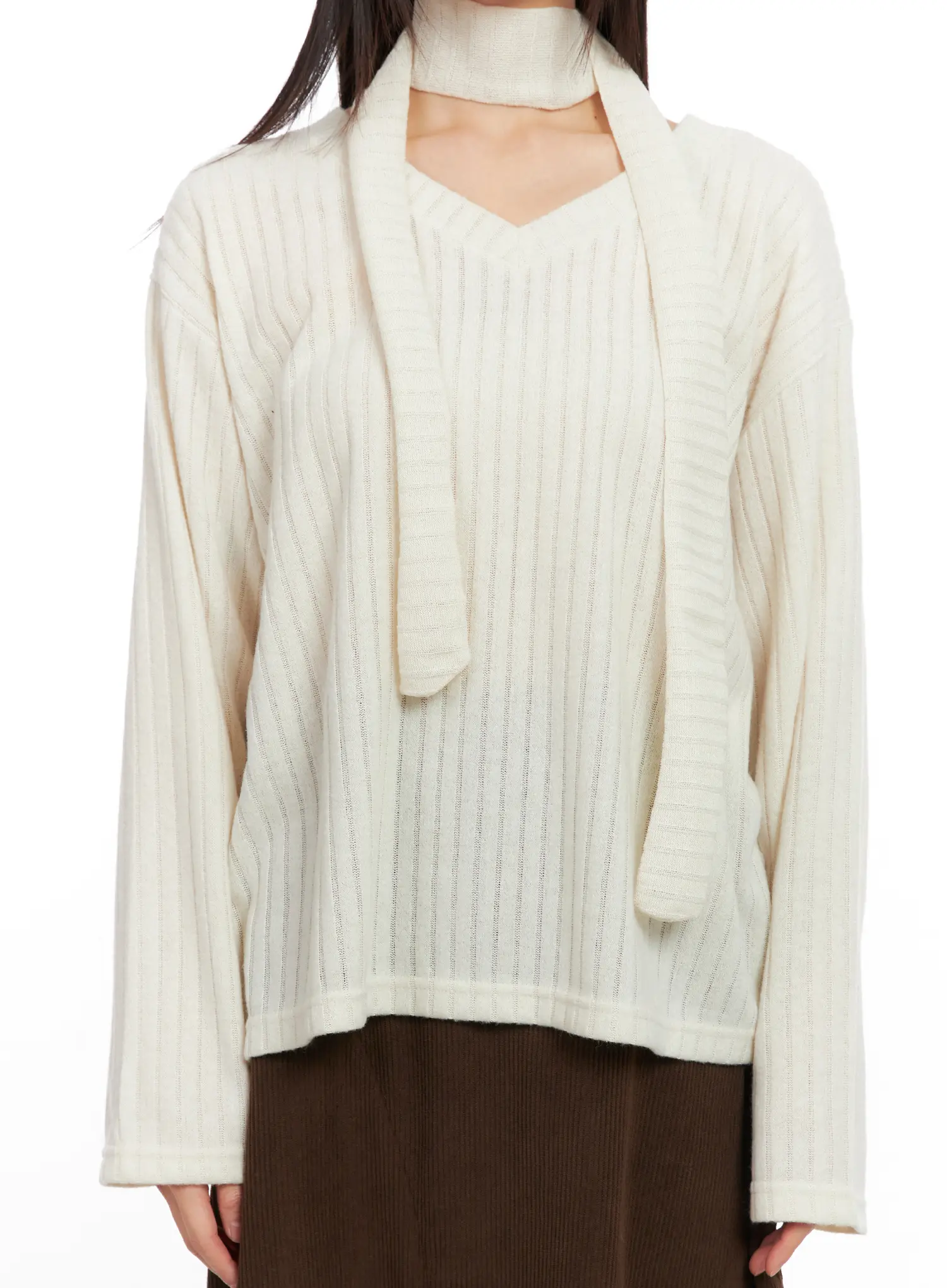 Cozy V-Neck Sweater Set CN521 - Image 8