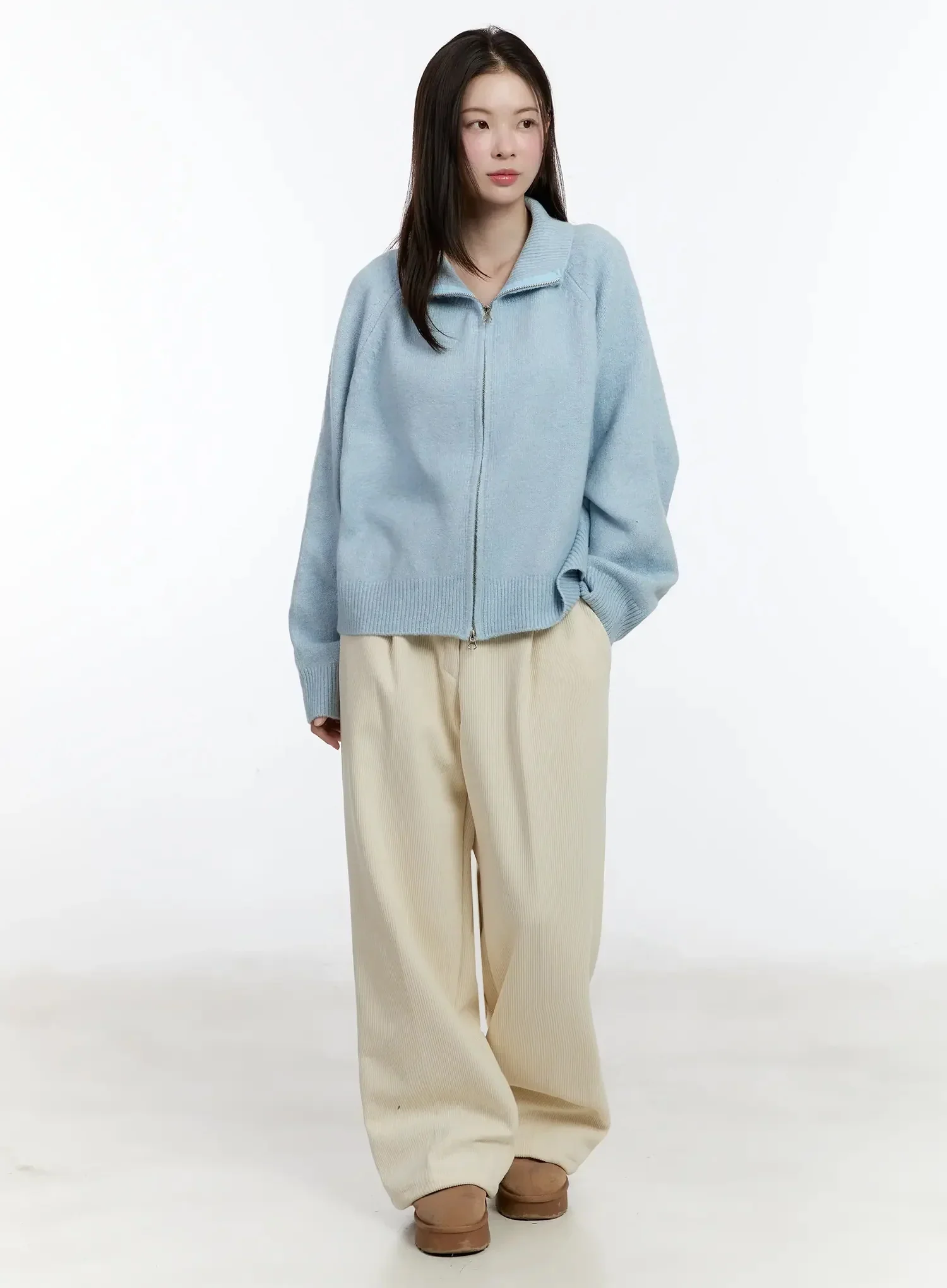 Cozy Wide-Leg Corduroy Pants ID526 - Image 3