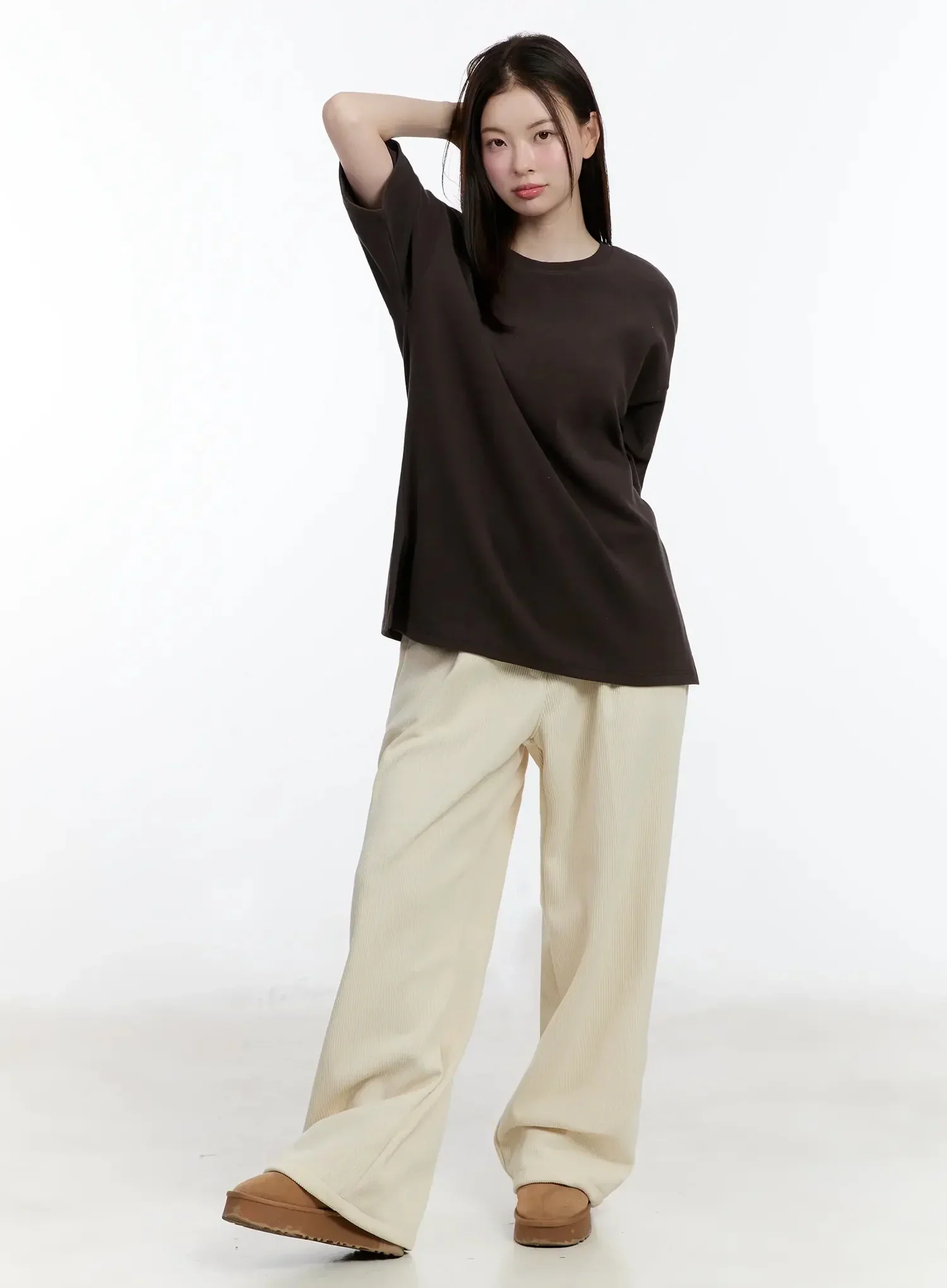 Cozy Wide-Leg Corduroy Pants ID526 - Image 6