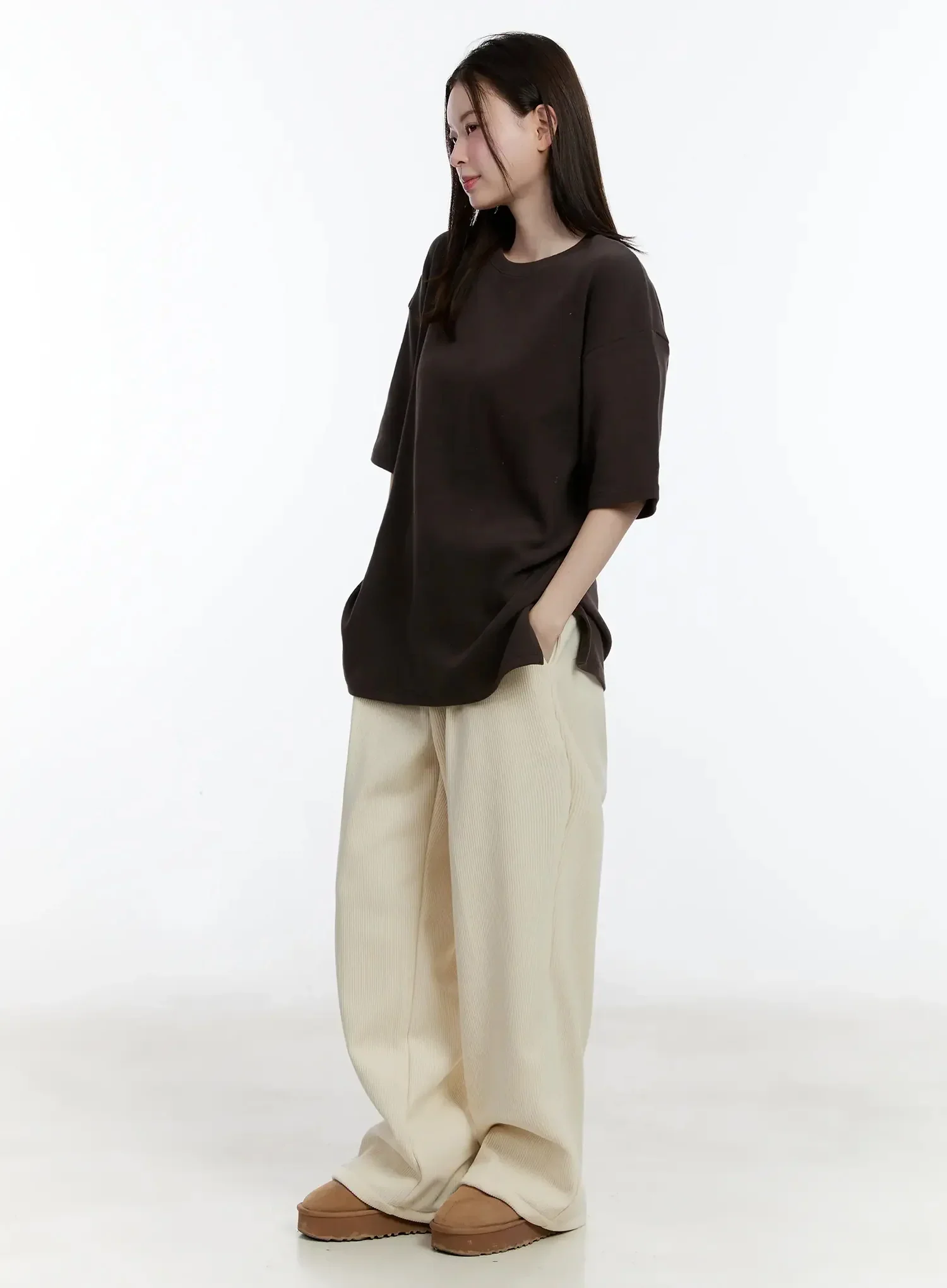 Cozy Wide-Leg Corduroy Pants ID526 - Image 7