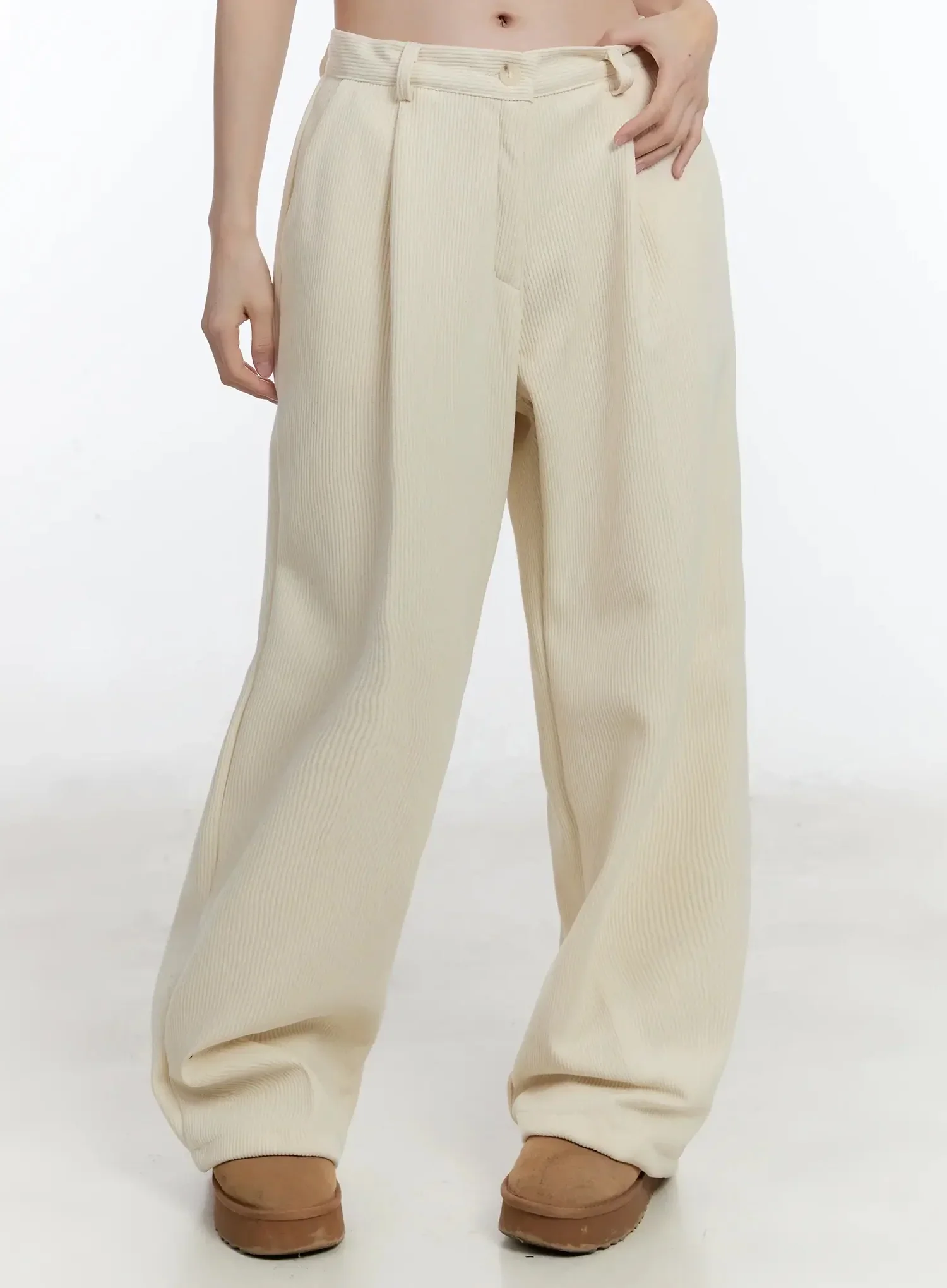 Cozy Wide-Leg Corduroy Pants ID526 - Image 9