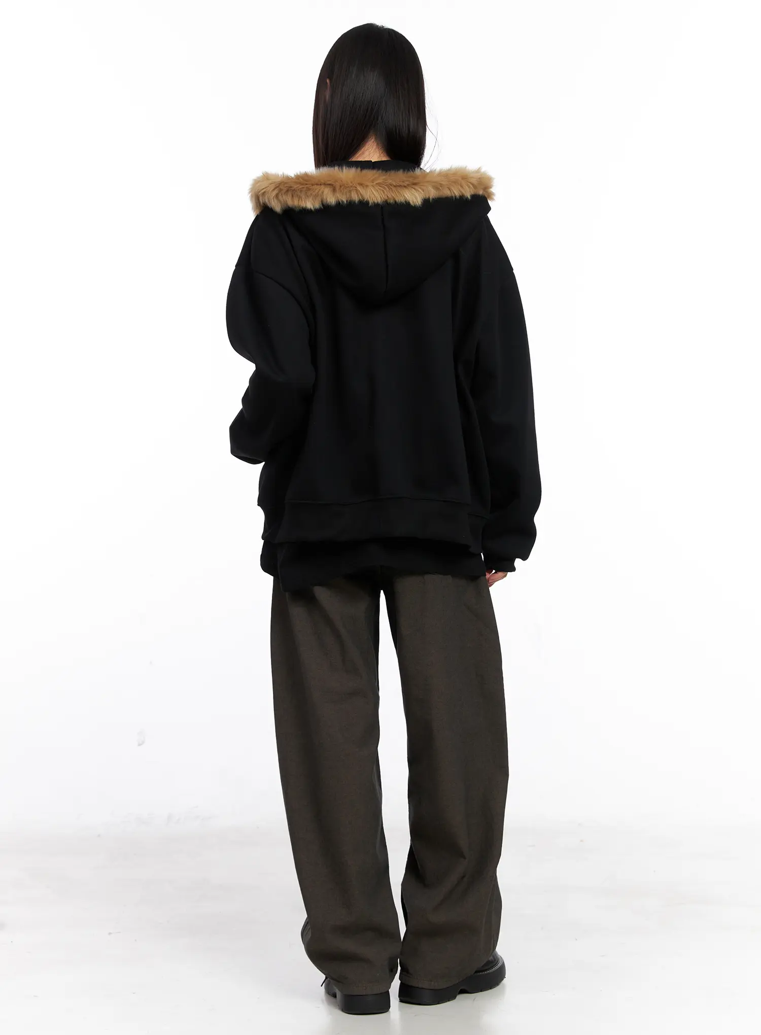 Cozy Wide Leg Cotton Trousers CN521 - Image 5