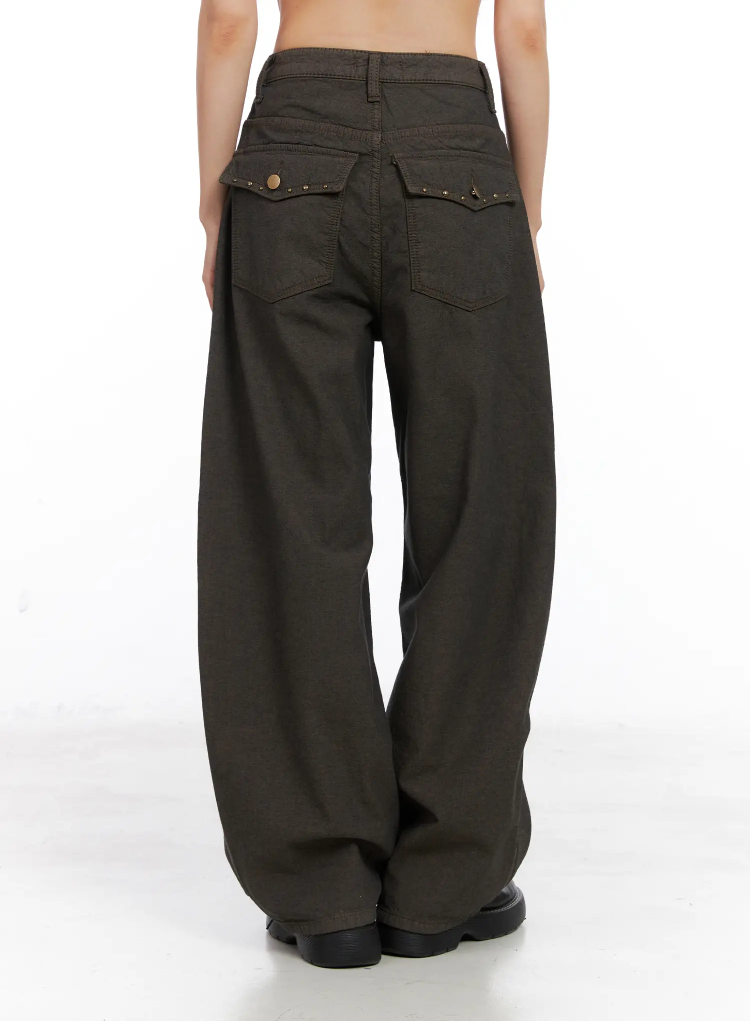 Cozy Wide Leg Cotton Trousers CN521 - Image 7