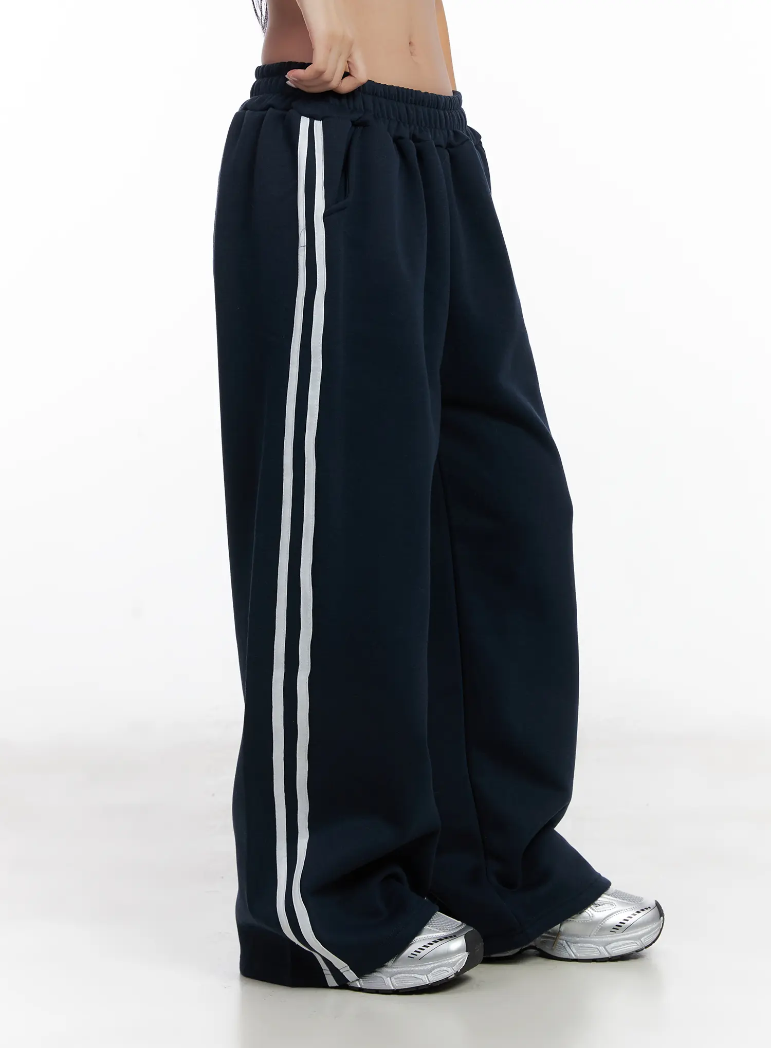 Cozy Wide Leg Track Pants CN528 - Image 3