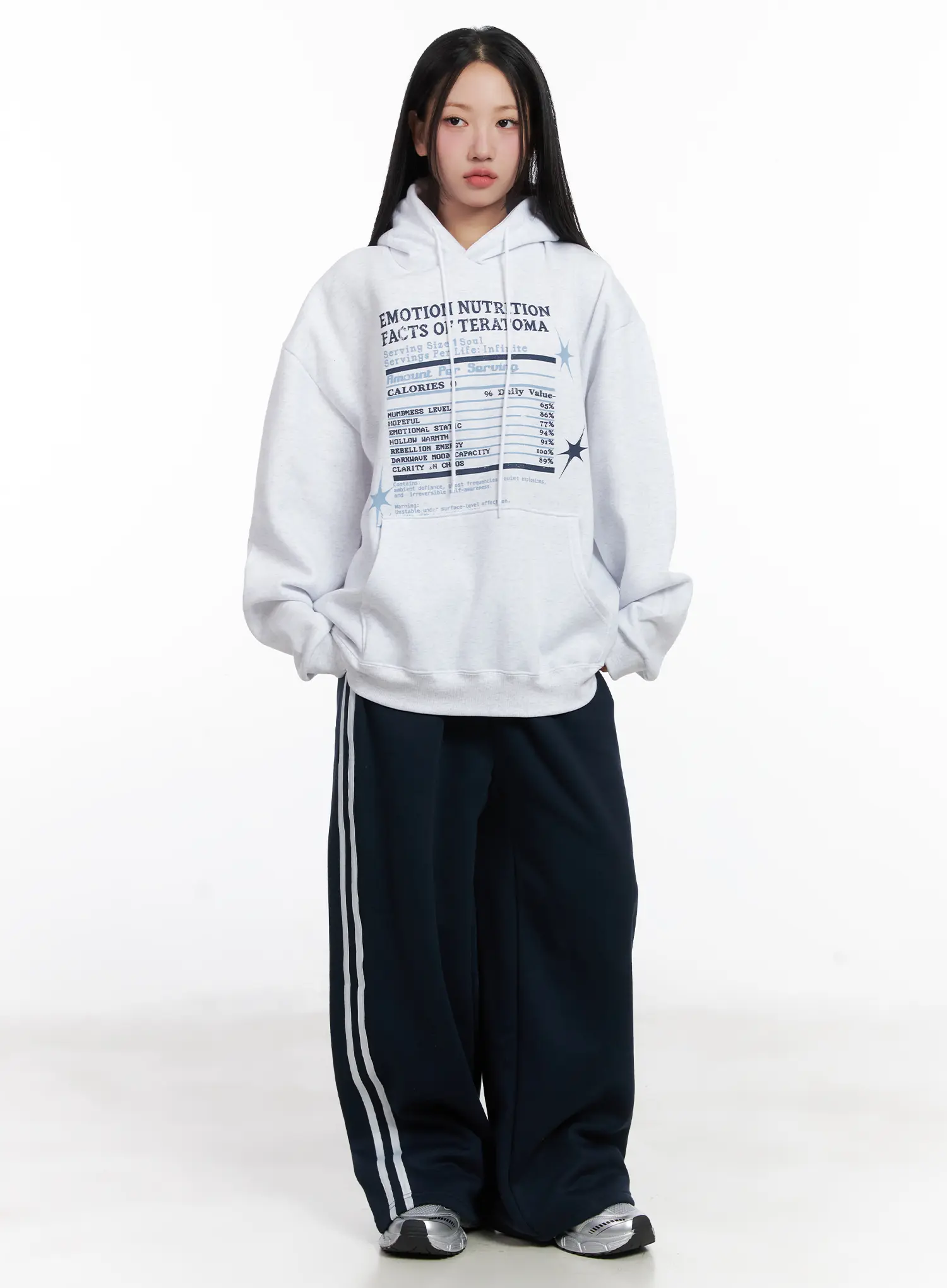 Cozy Wide Leg Track Pants CN528 - Image 5