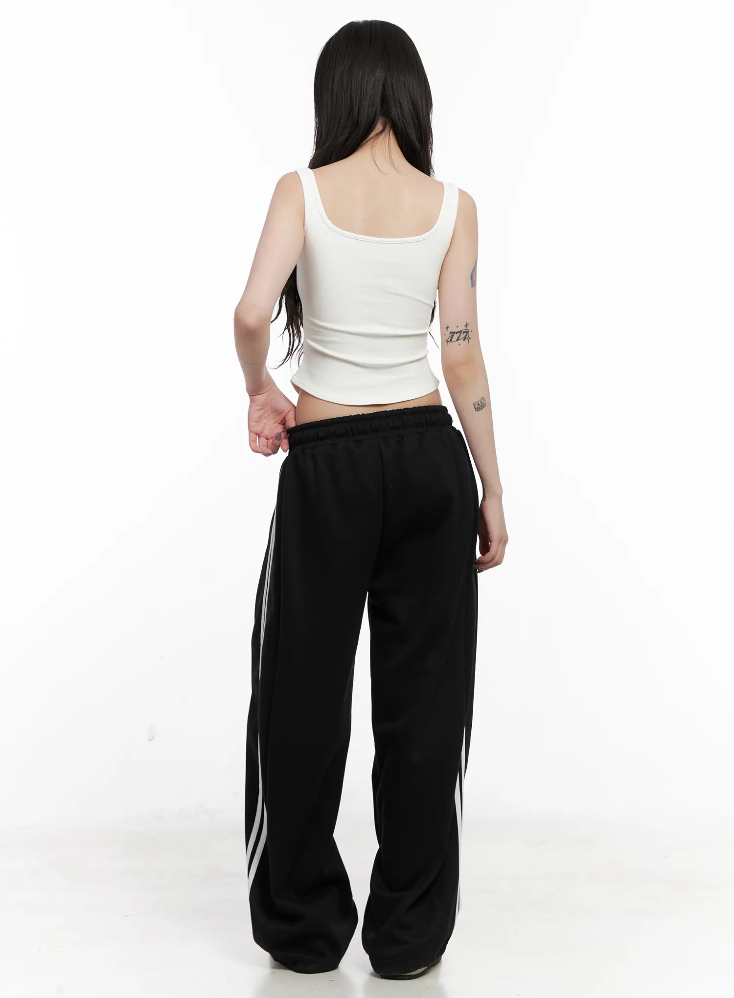 Cozy Wide Leg Track Sweatpants CN512 - Image 5