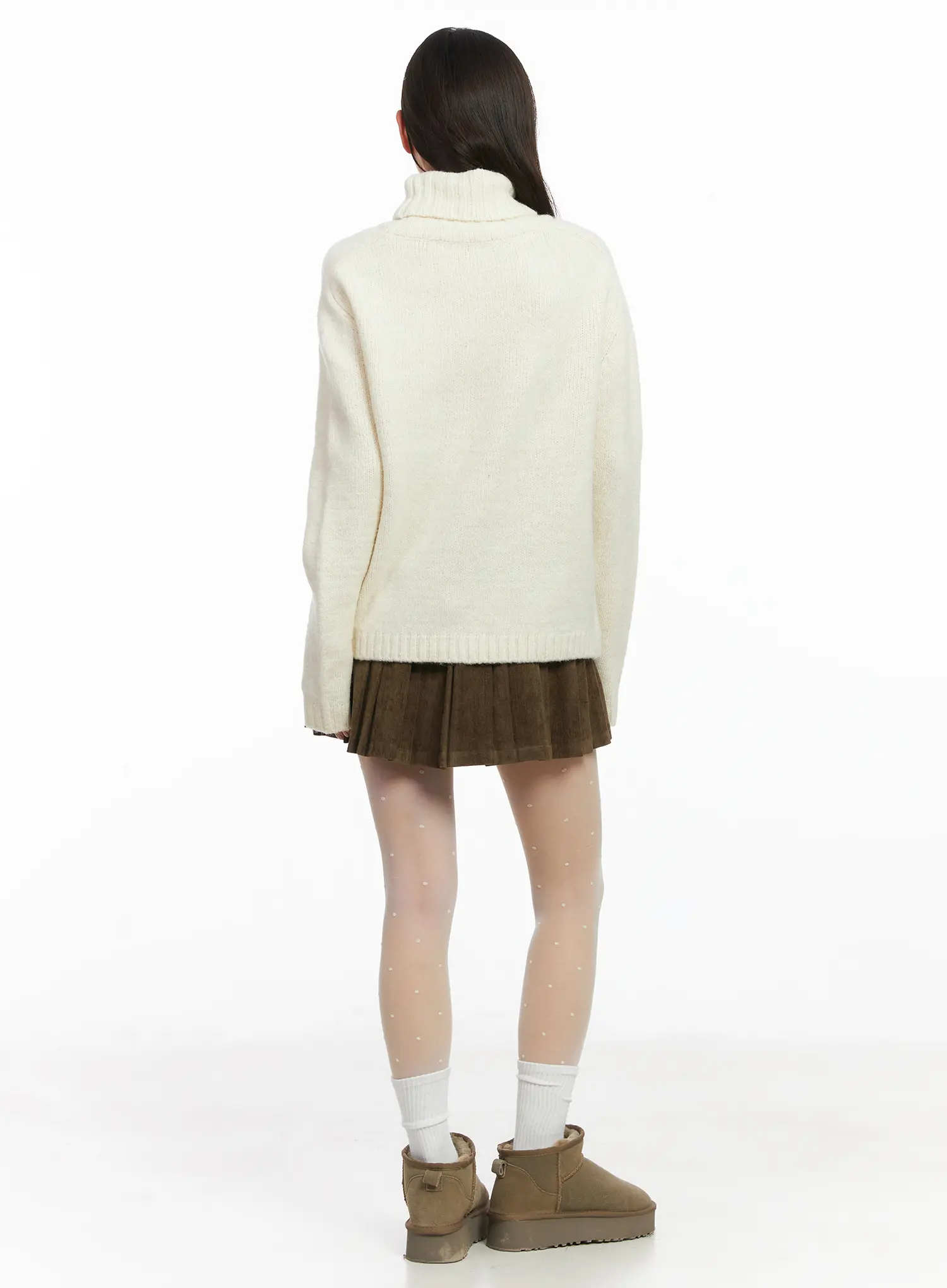 Cozy Wool Turtleneck Knit Sweater CJ506 - Image 4