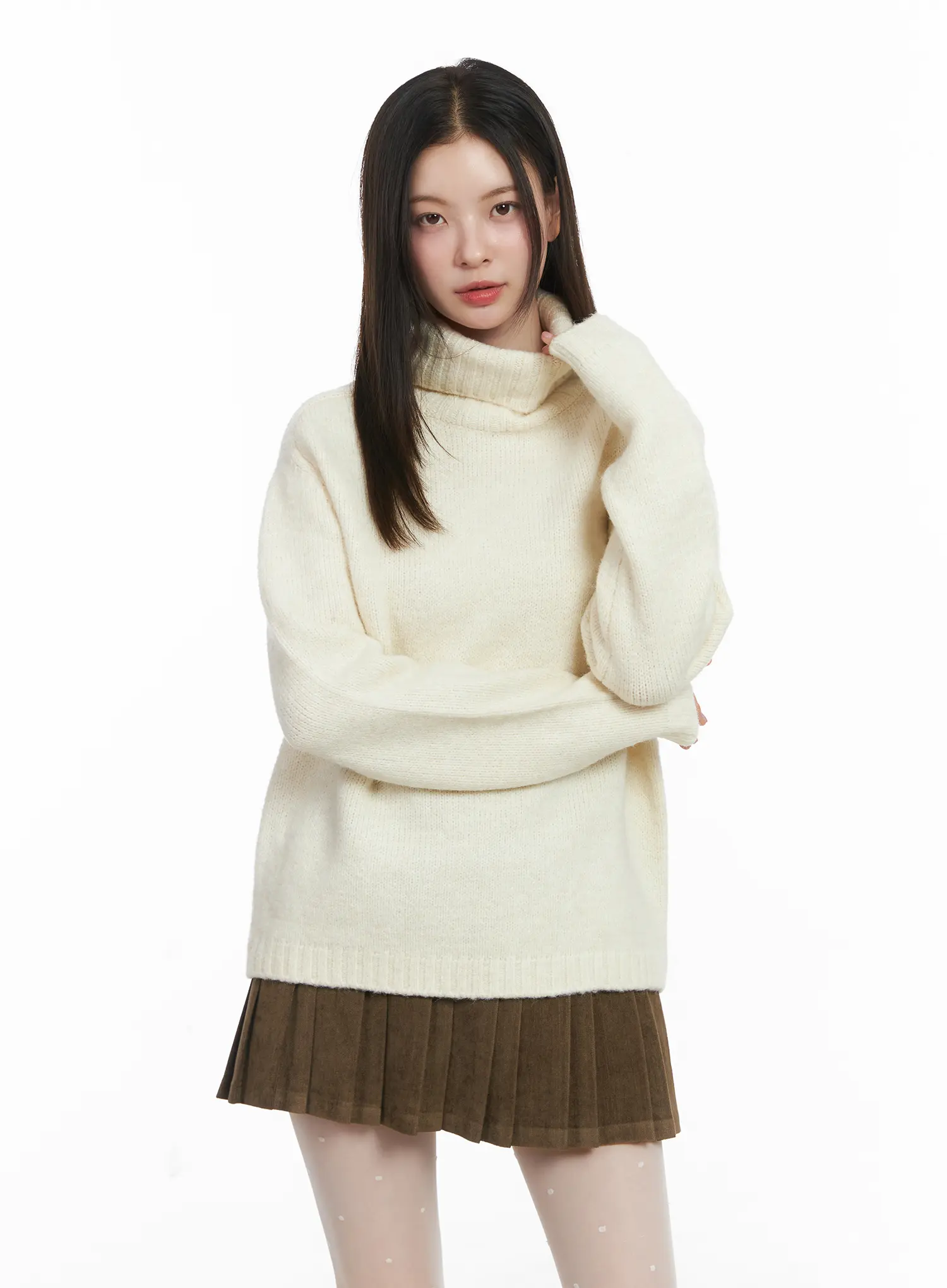 Cozy Wool Turtleneck Knit Sweater CJ506 - Image 8