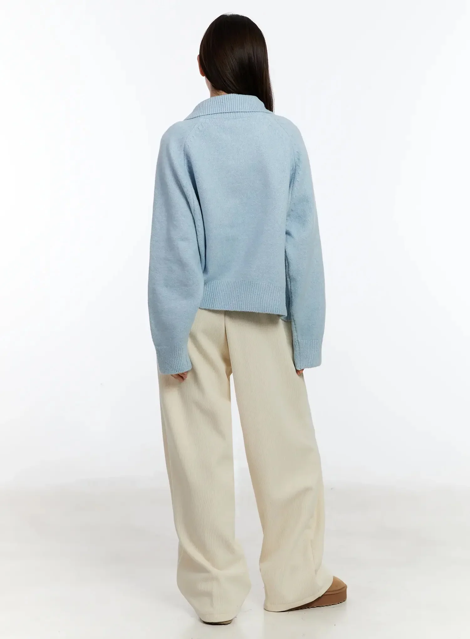 Cozy Zip-Up Turtleneck Cardigan ID526 - Image 9
