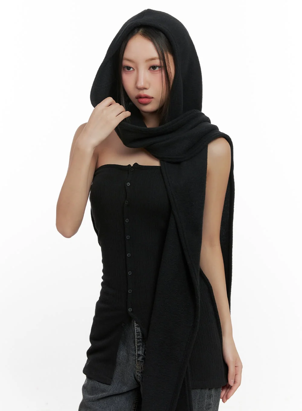 CozyHood Solid Scarf CN419