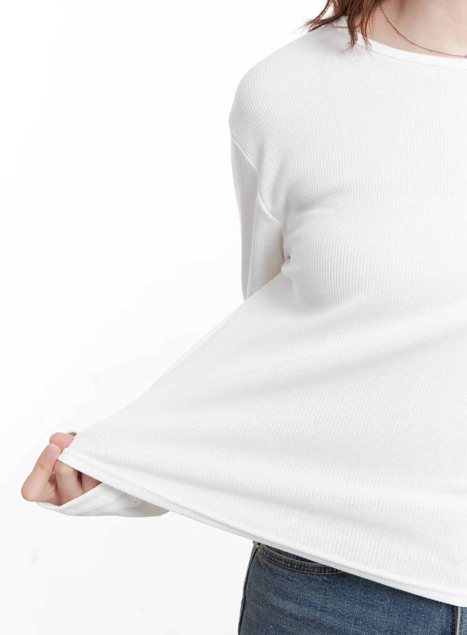 Crew Neck Long Sleeve Top CG520 - Image 4