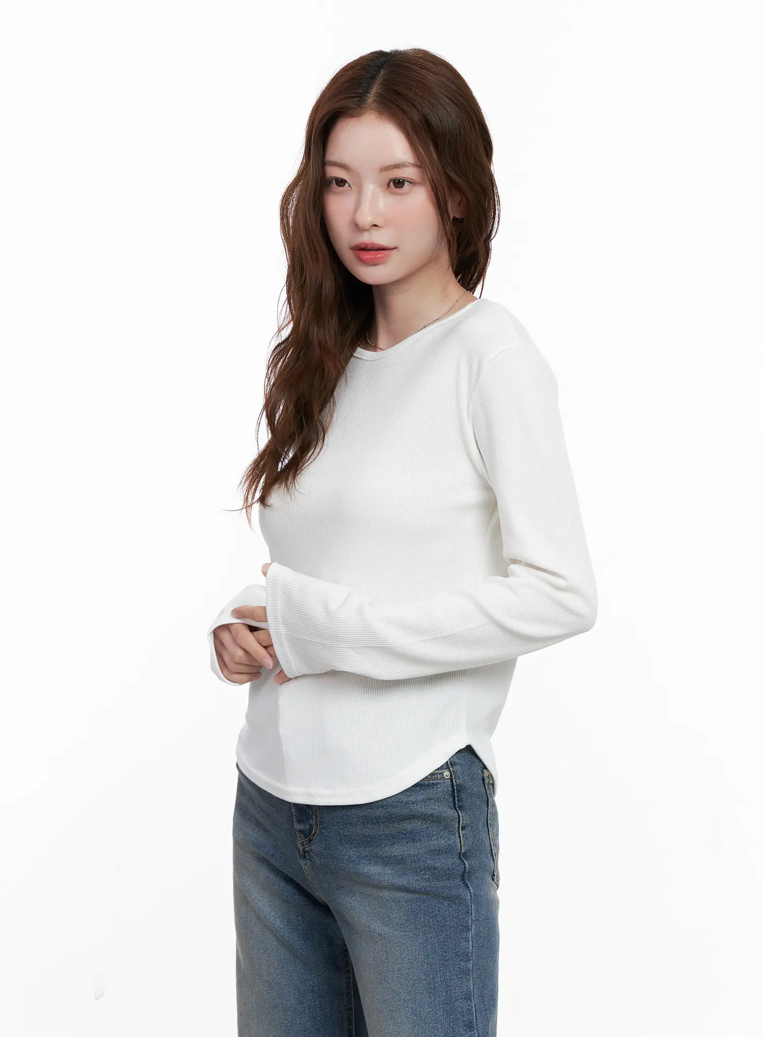 Crew Neck Long Sleeve Top CG520 - Image 5