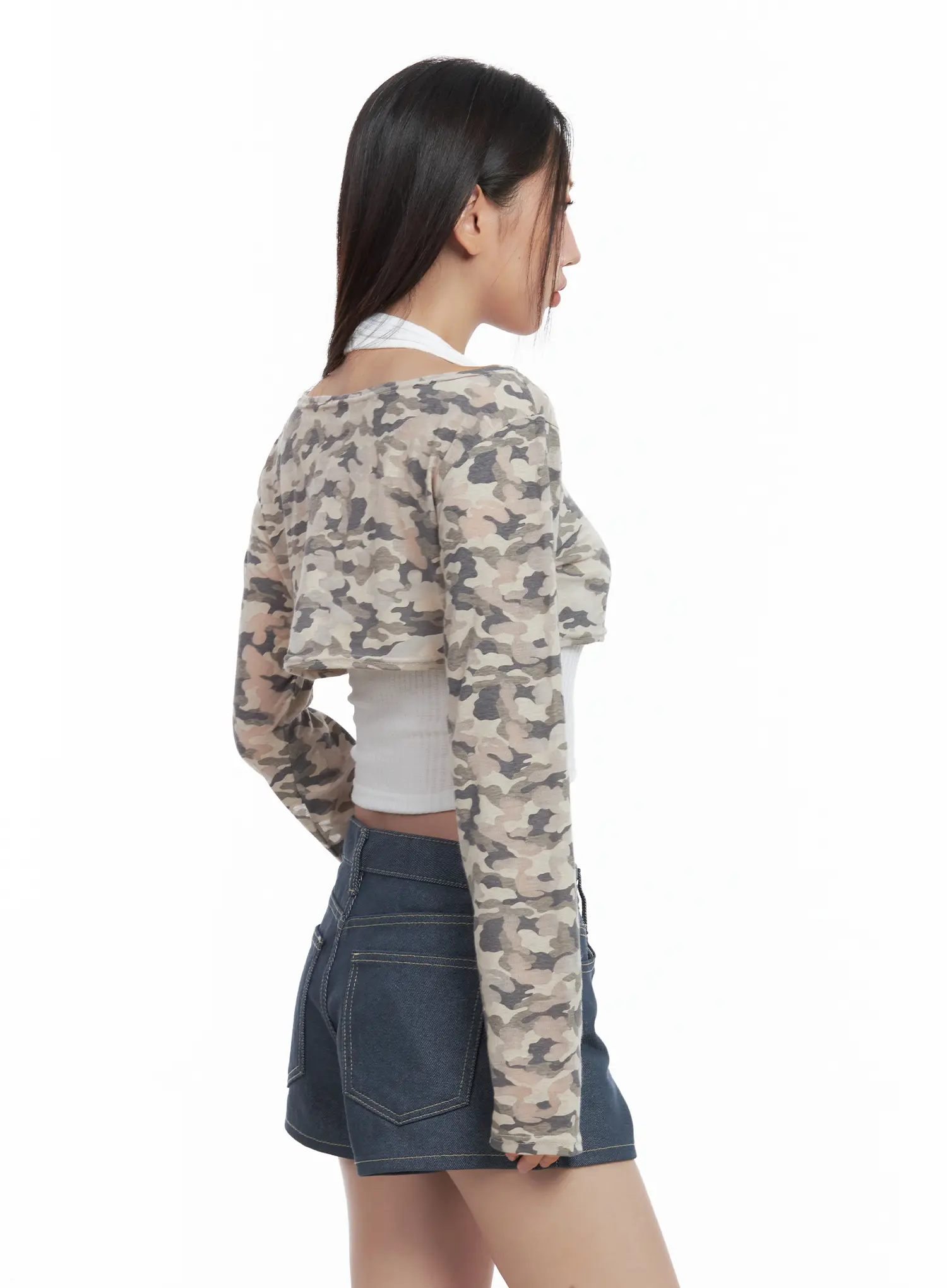 Cropped Camo Bolero CL509 - Image 7