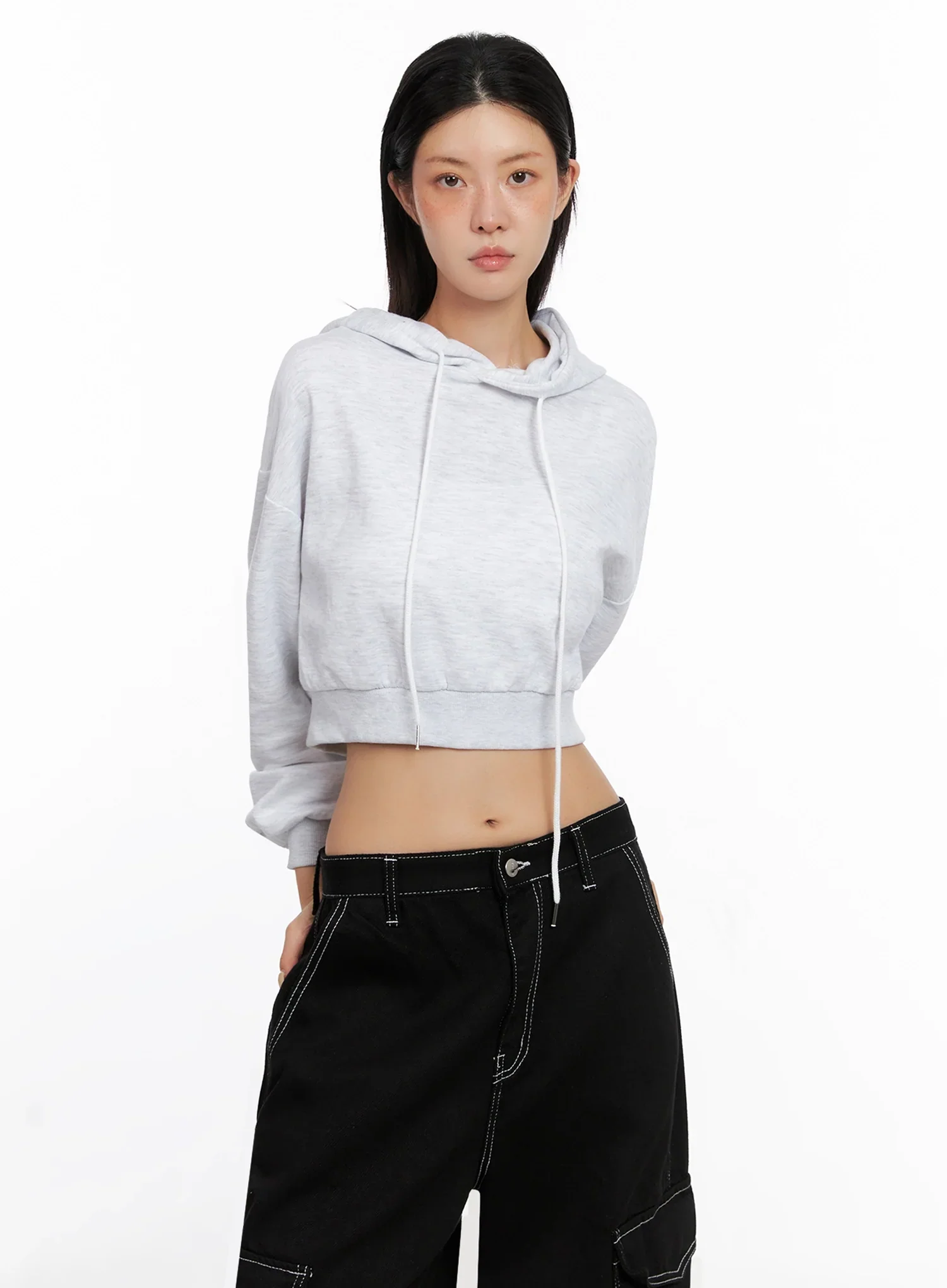 Cropped Essential Hoodie IS515 - Image 5