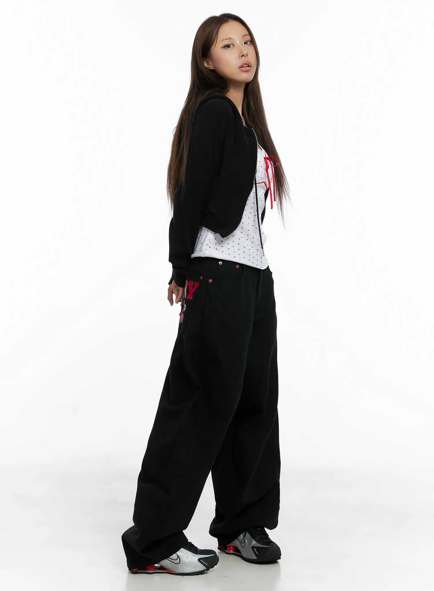 Cropped Knit Zip-Up Hoodie CS505 - Image 4