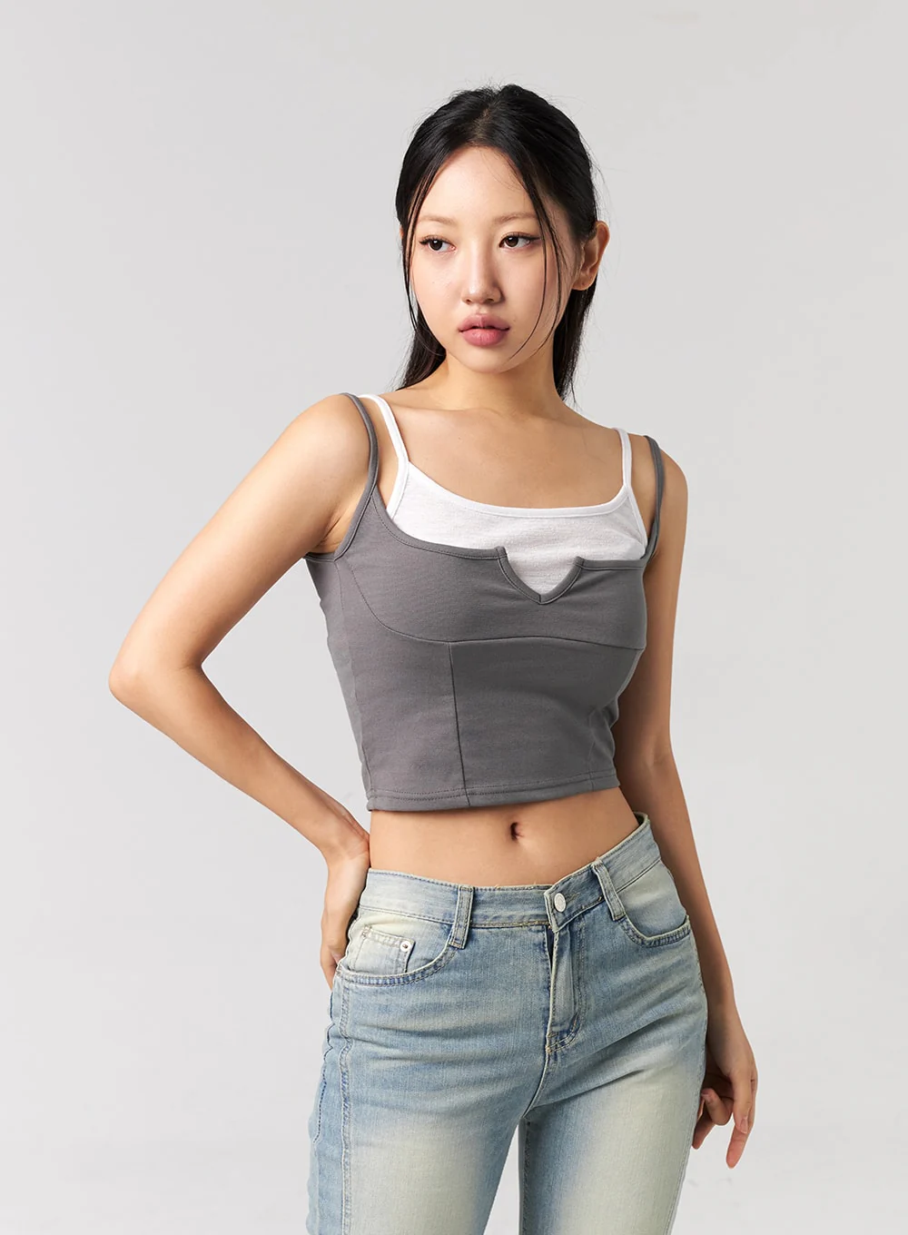 Cropped Layered Top CL311 - Image 5