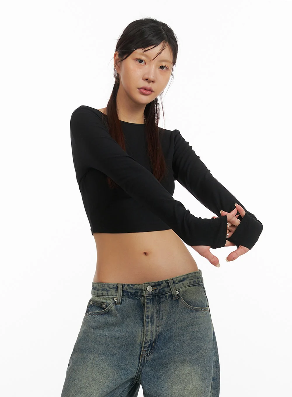 Cross Back Slim Fit Top IY410 - Image 3