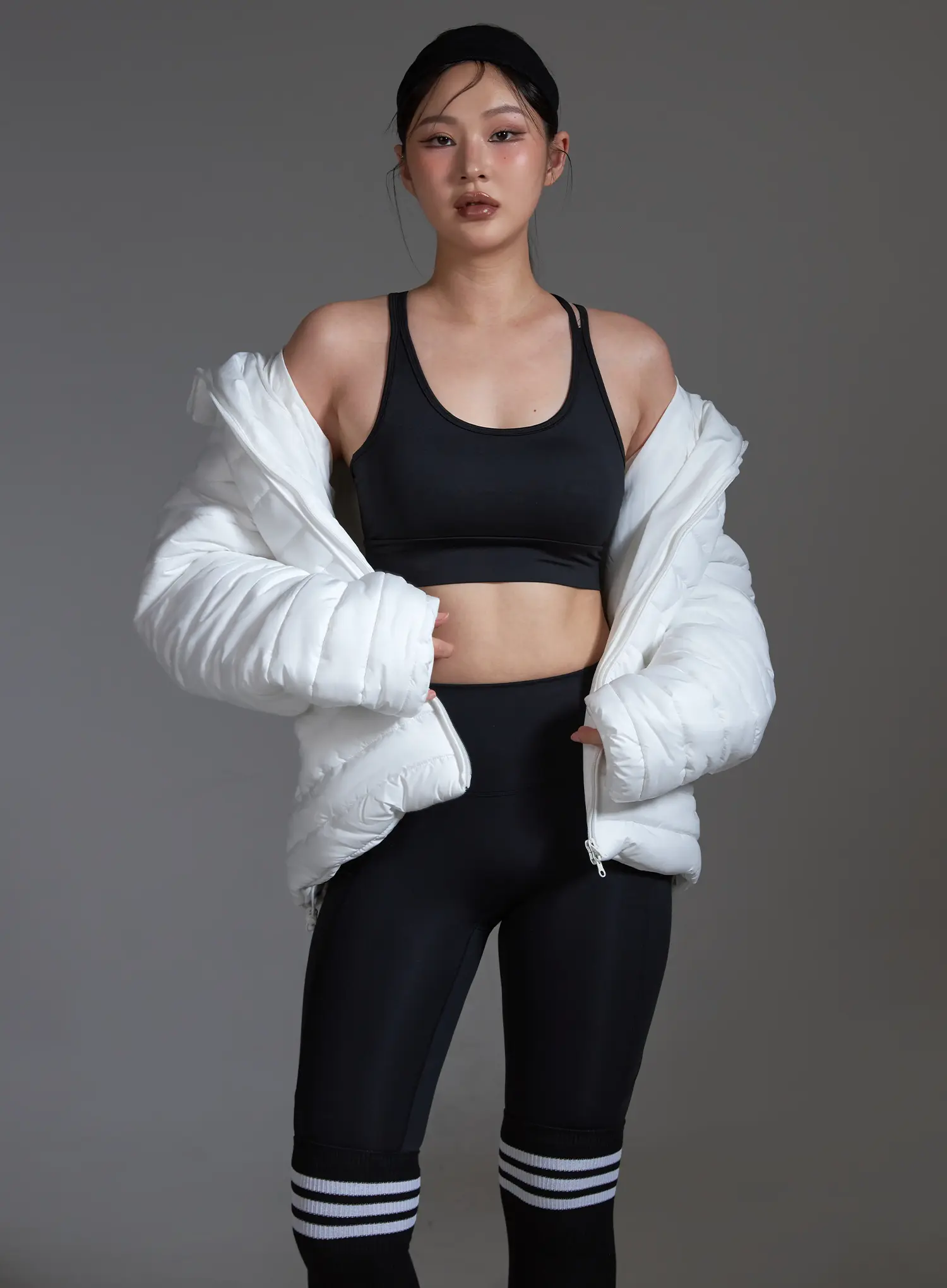 Cross Back Sports Bra Top (Black) IO517 - Image 16
