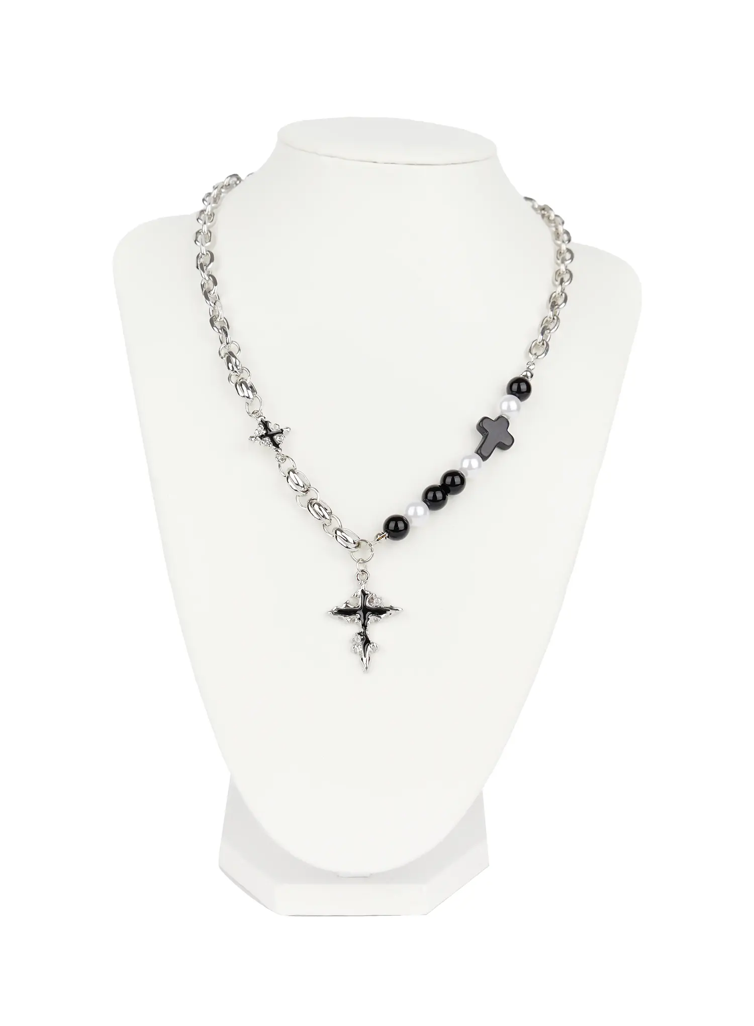 Cross Bead Necklace CO503 - Image 3