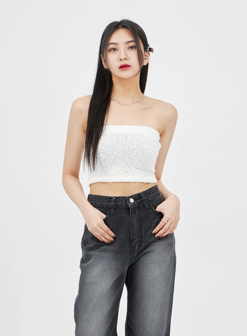 Cross Choker Necklace BM317 - Image 3
