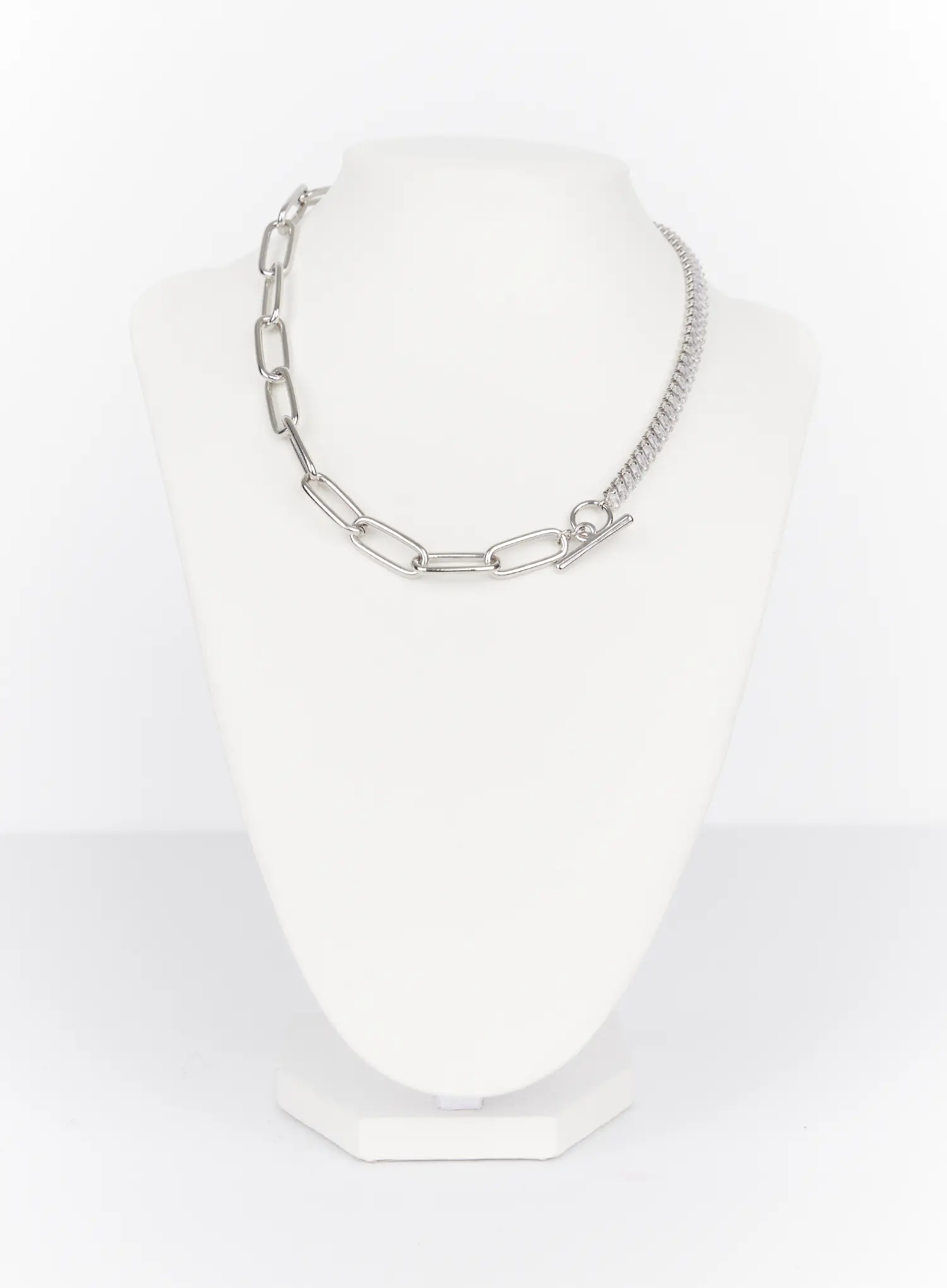 Cubic Chain Link Necklace IN514 - Image 4