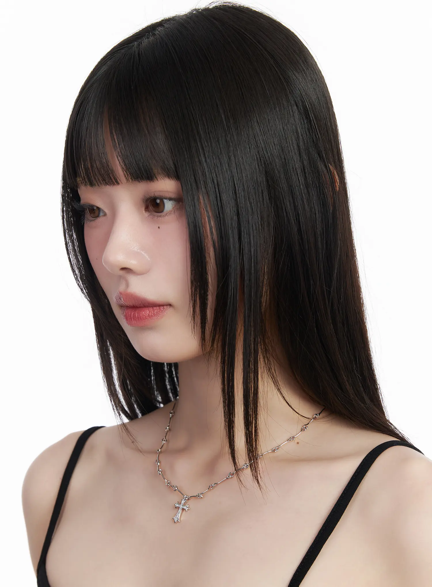 Cubic Cross Chain Necklace CM524 - Image 3