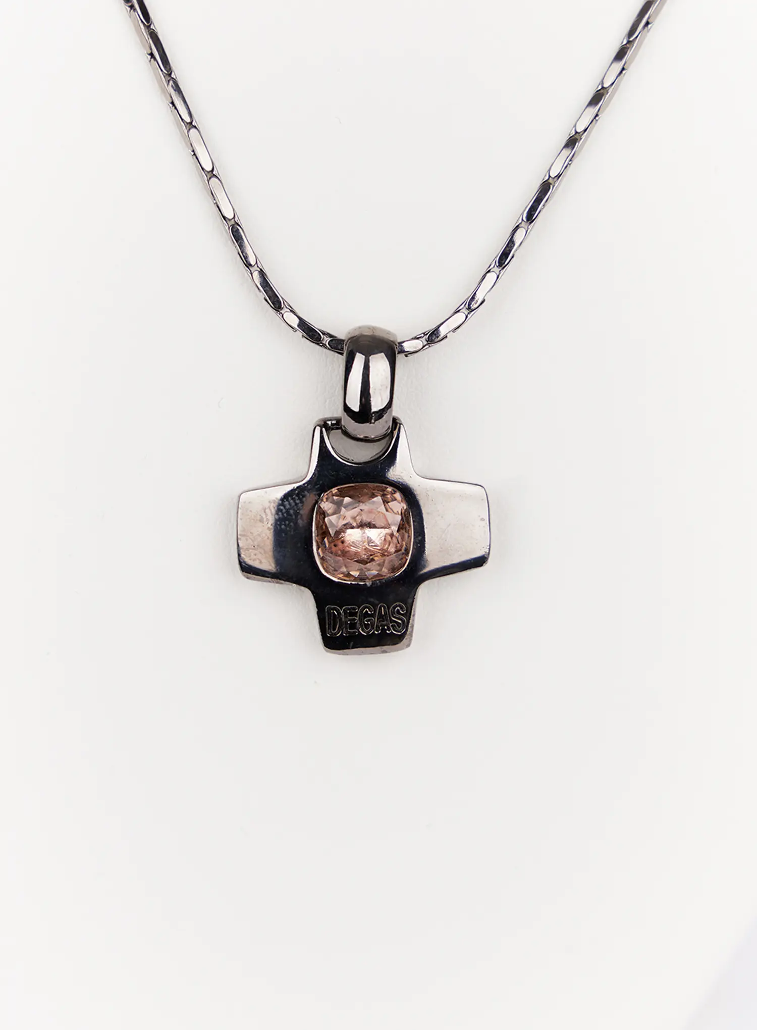 Cubic Cross Charm Necklace IN514 - Image 3