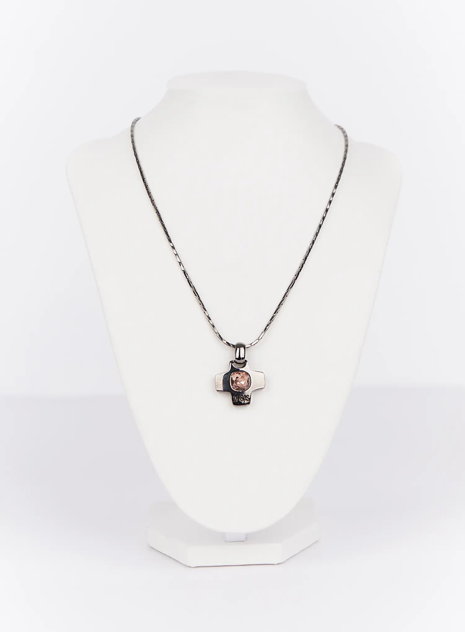 Cubic Cross Charm Necklace IN514 - Image 5