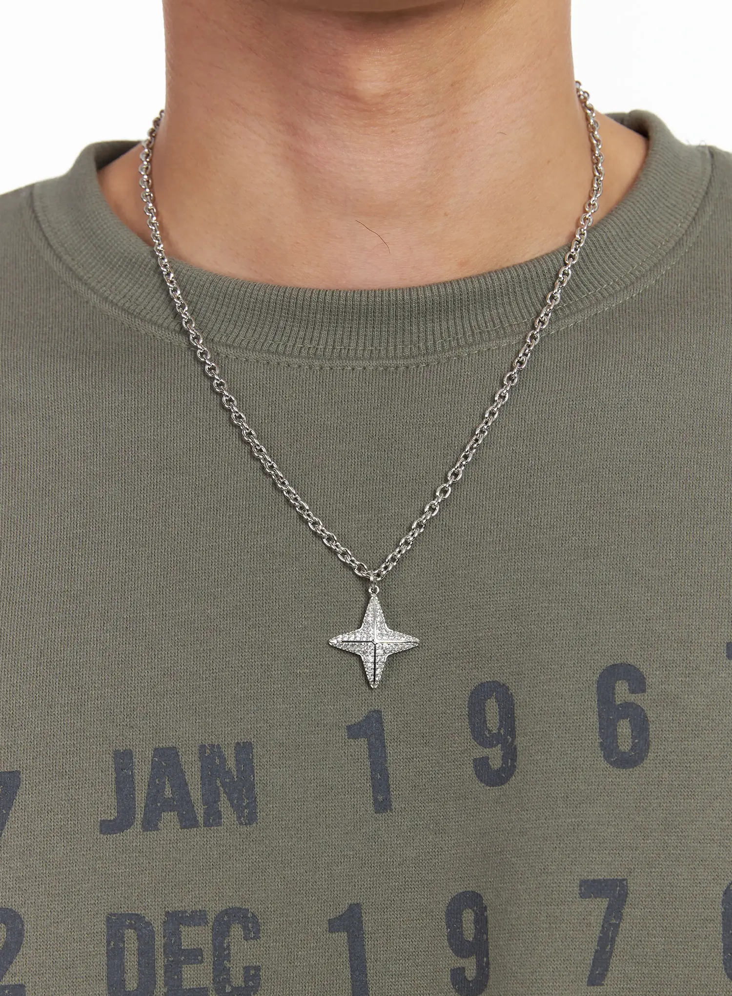 Cubical Star Chain Necklace IJ521