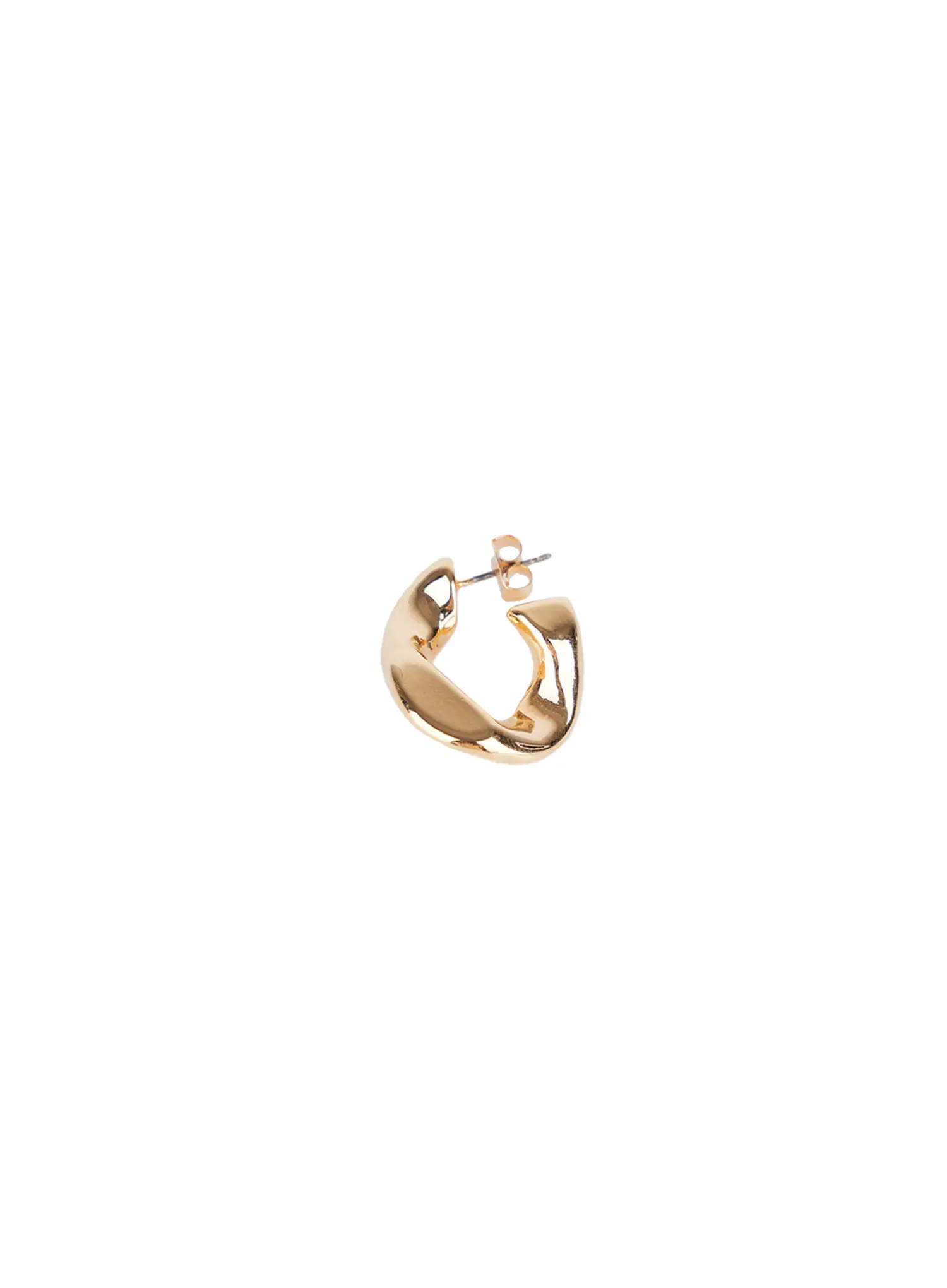 Curved Hoop Earrings CS523 - Image 5