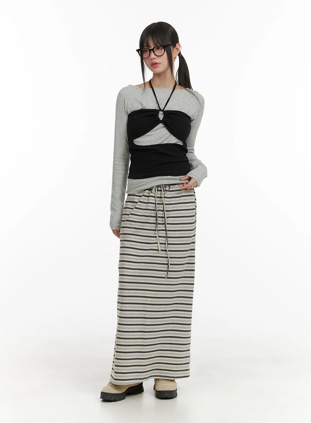 Cut Out Halter Top CA418 - Image 2