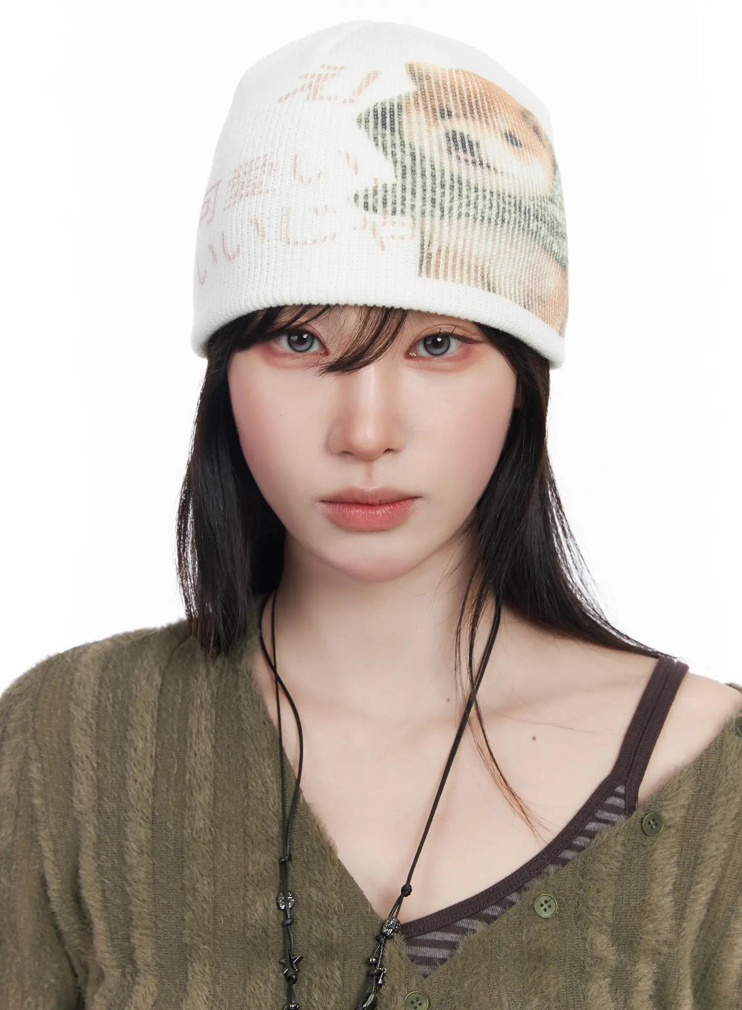 Cute Knit Beanie CF525 - Image 4
