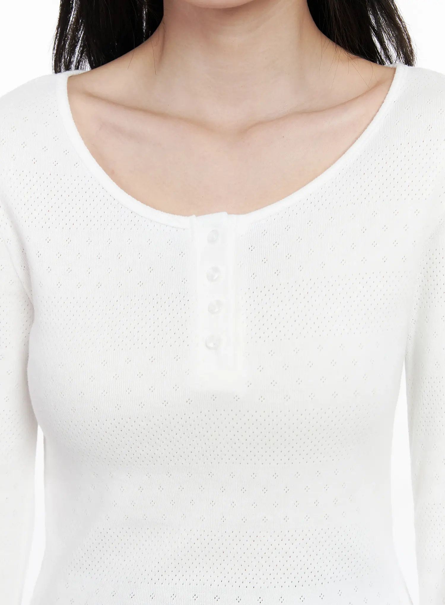 Cute Wide Neck Long Sleeve Top IM524 - Image 6