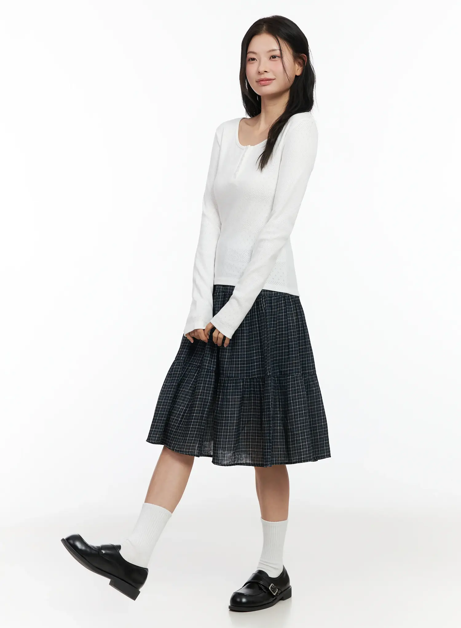 Cute Wide Neck Long Sleeve Top IM524 - Image 8