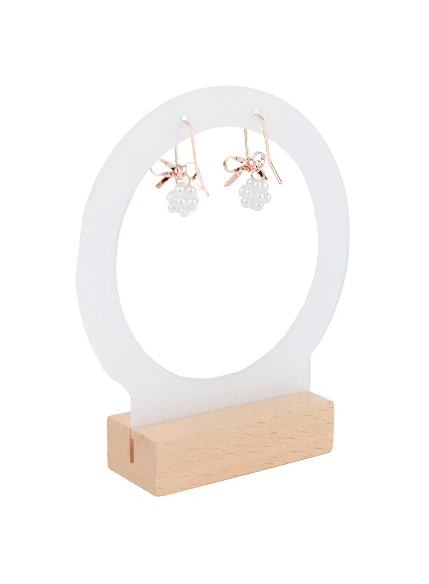 Dainty Ribbon Iridescent Bead Earrings CC0608 - Image 7