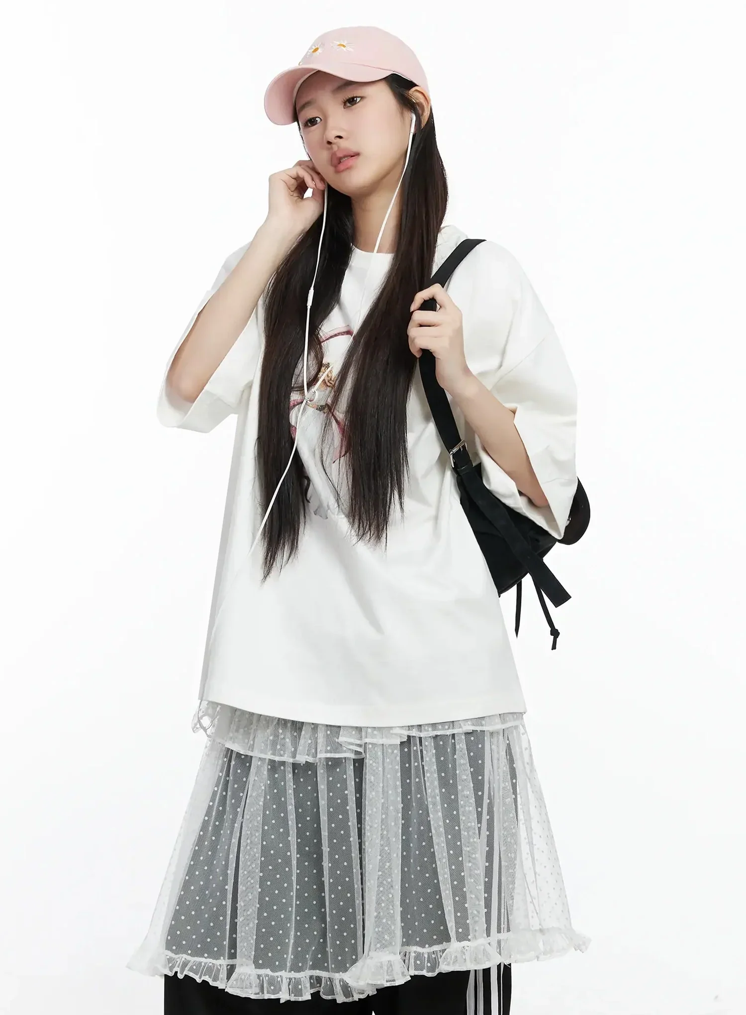 Daisy Embroidered Baseball Cap IM506 - Image 2