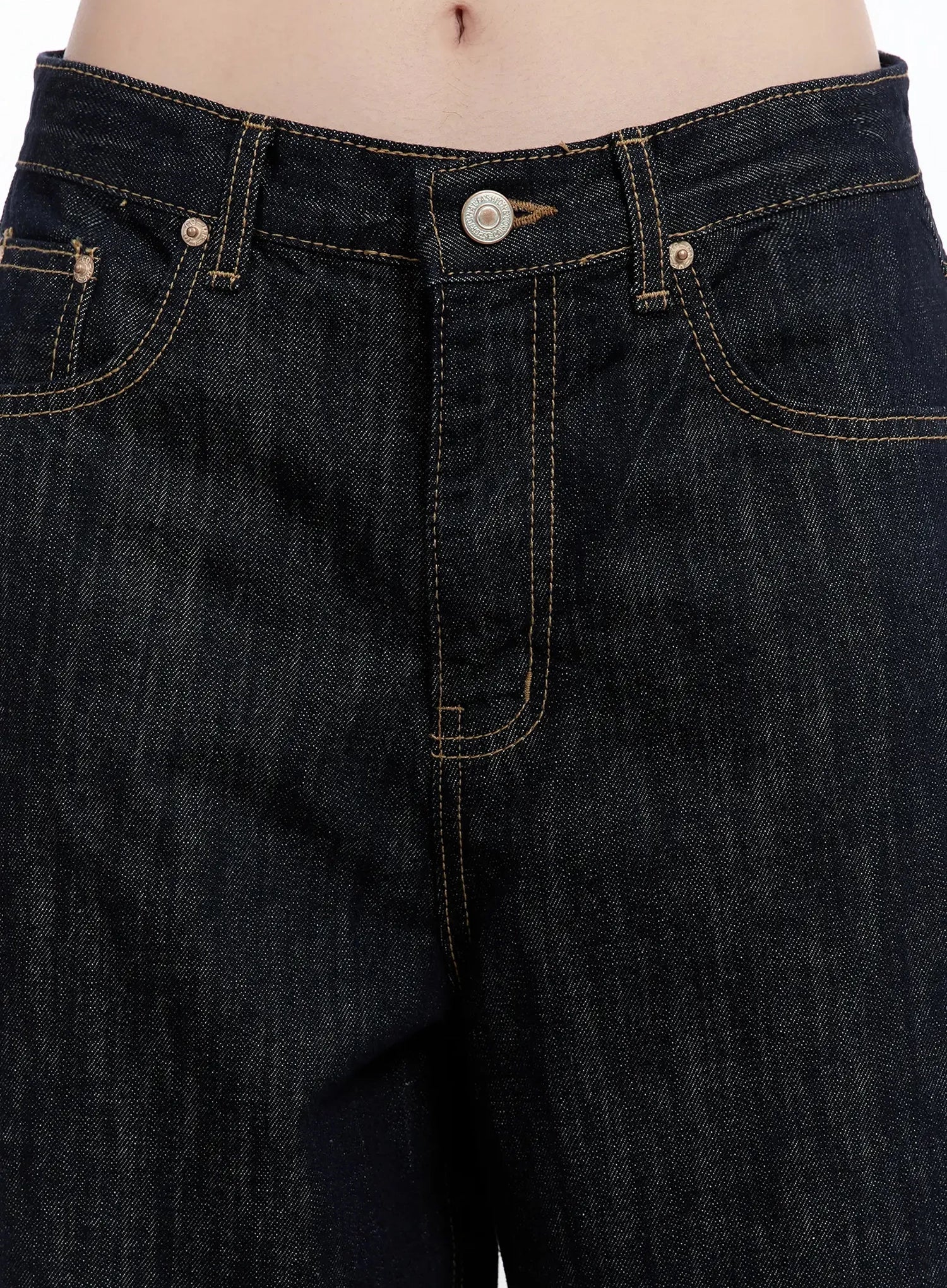 Dallas Dark Washed Wide Leg Jeans IM519 - Image 5