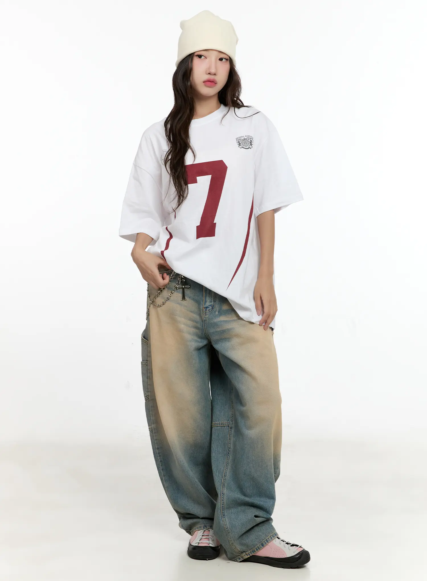 Danbi Washed Wide-Leg Denim Jeans CG501 - Image 2